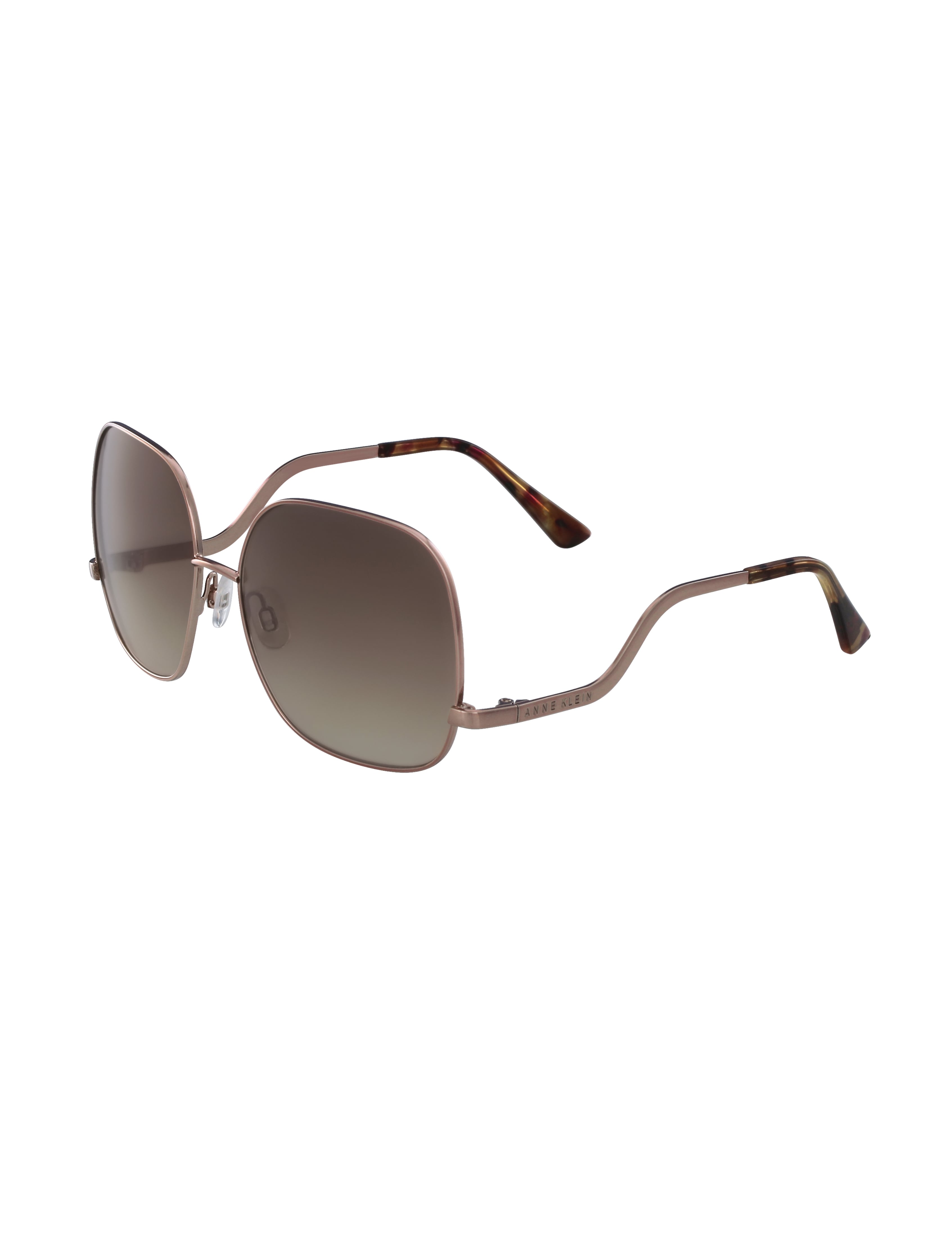Metal Square Frame Sunglasses - Anne Klein Rose Gold
