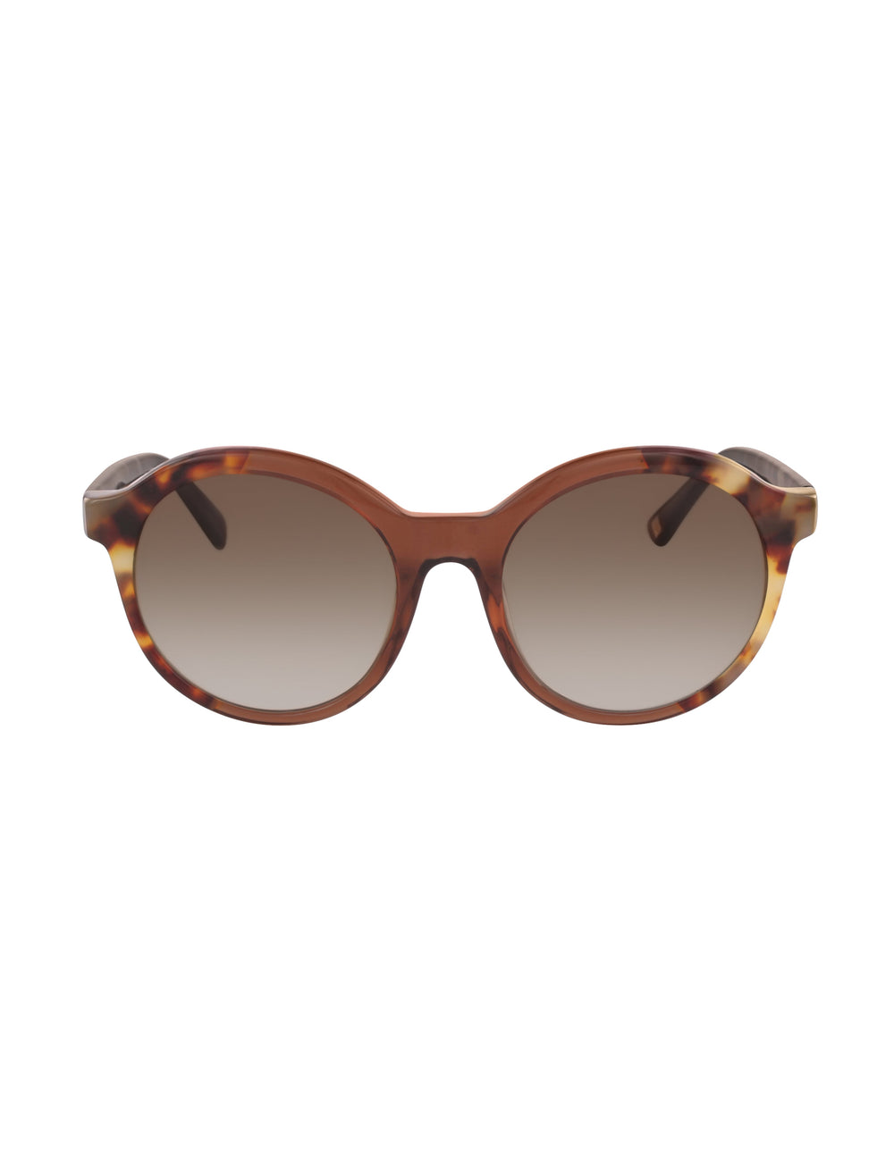 Anne Klein Round Frame Sunglasses - Anne Klein Mocha