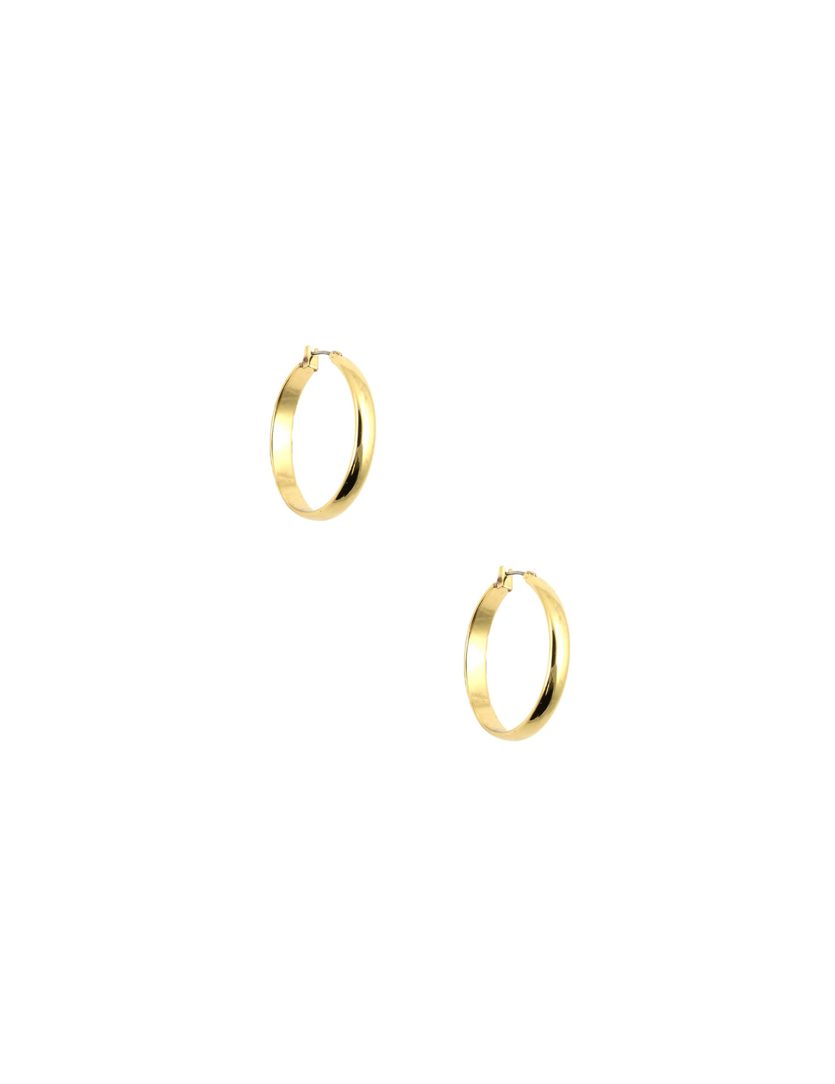 Small Gold-Tone Hoop Earrings - Anne Klein