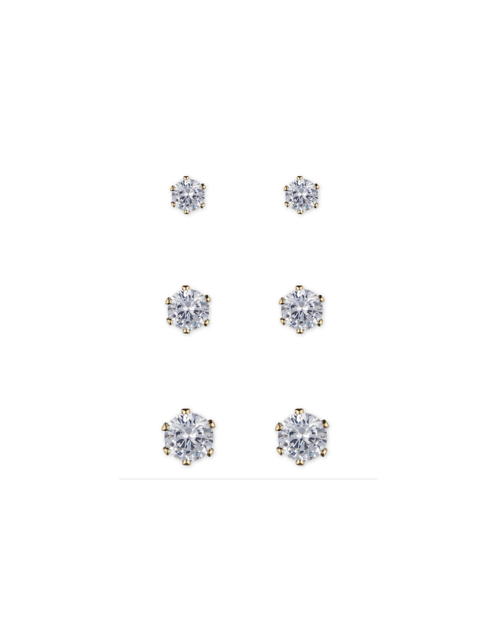 CZ Stud Earring Trio - Anne Klein