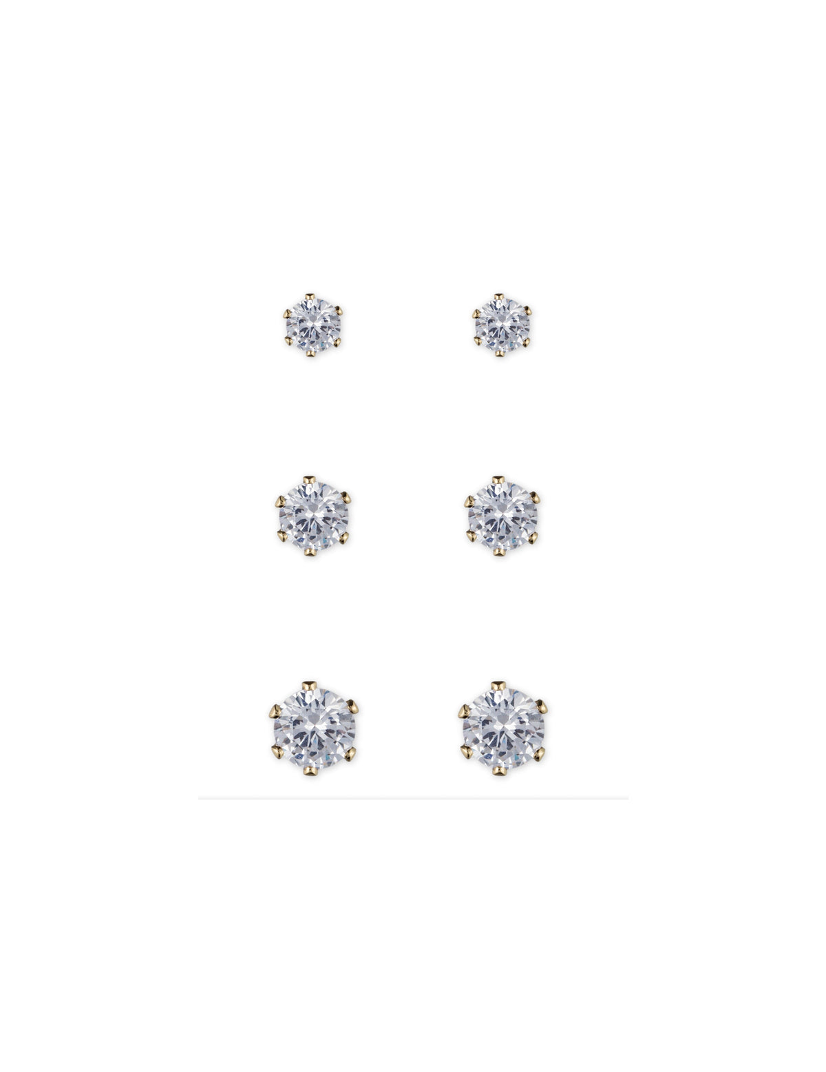 CZ Stud Earring Trio - Anne Klein