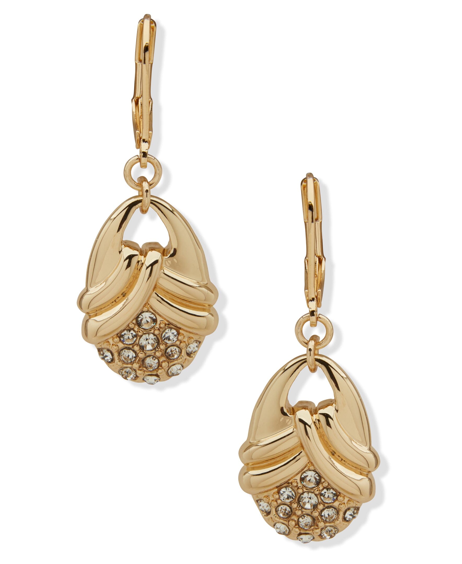 Oval Drop Pierced Earrings - Anne Klein