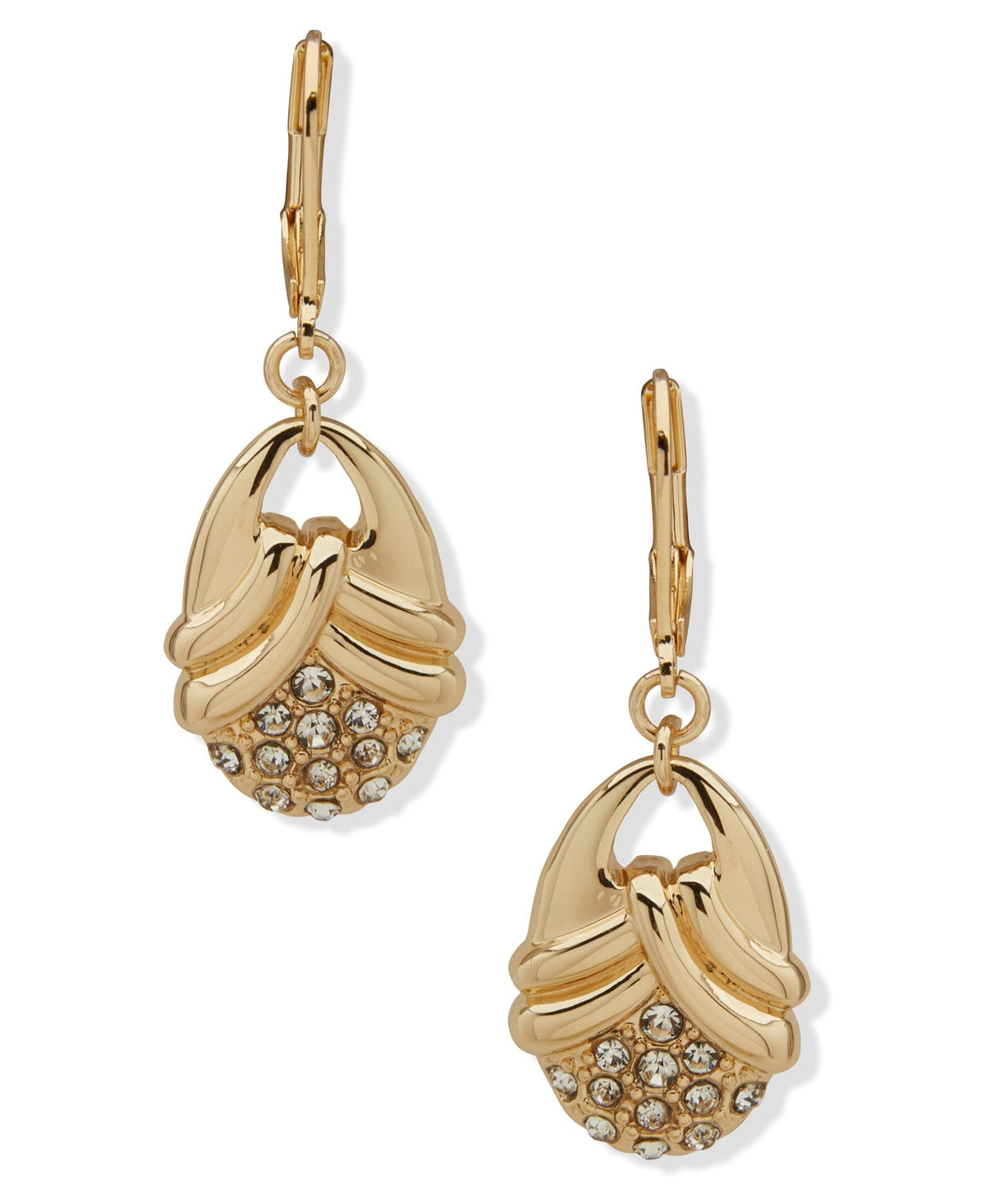 Oval Drop Pierced Earrings - Anne Klein