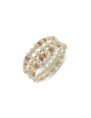 Pearl & Crystal Bracelet Set, 3 Piece - Anne Klein