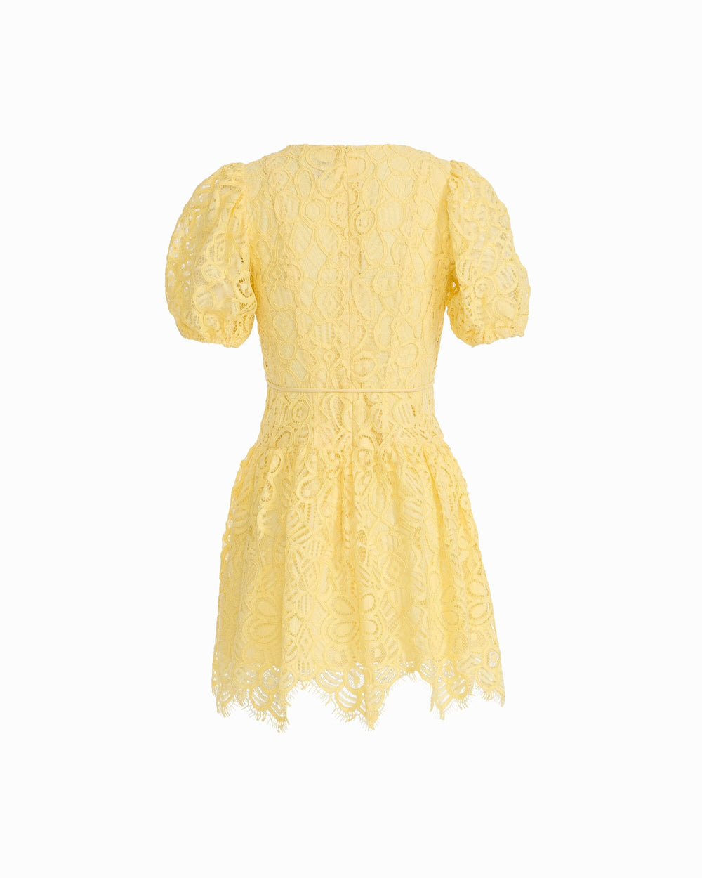Puff Sleeve Seam Short Dress - Anne Klein DAFFODIL