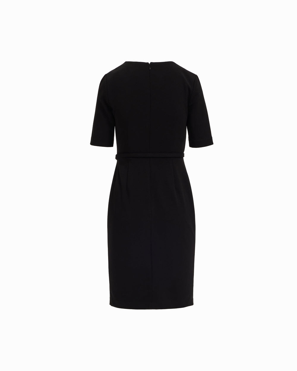 Long Sleeve Twist Front Dress - Anne Klein ANNE BLACK