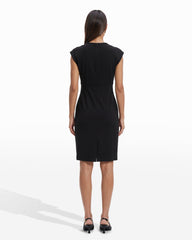 Pleated Bodice Sheath Dress - Anne Klein ANNE BLACK