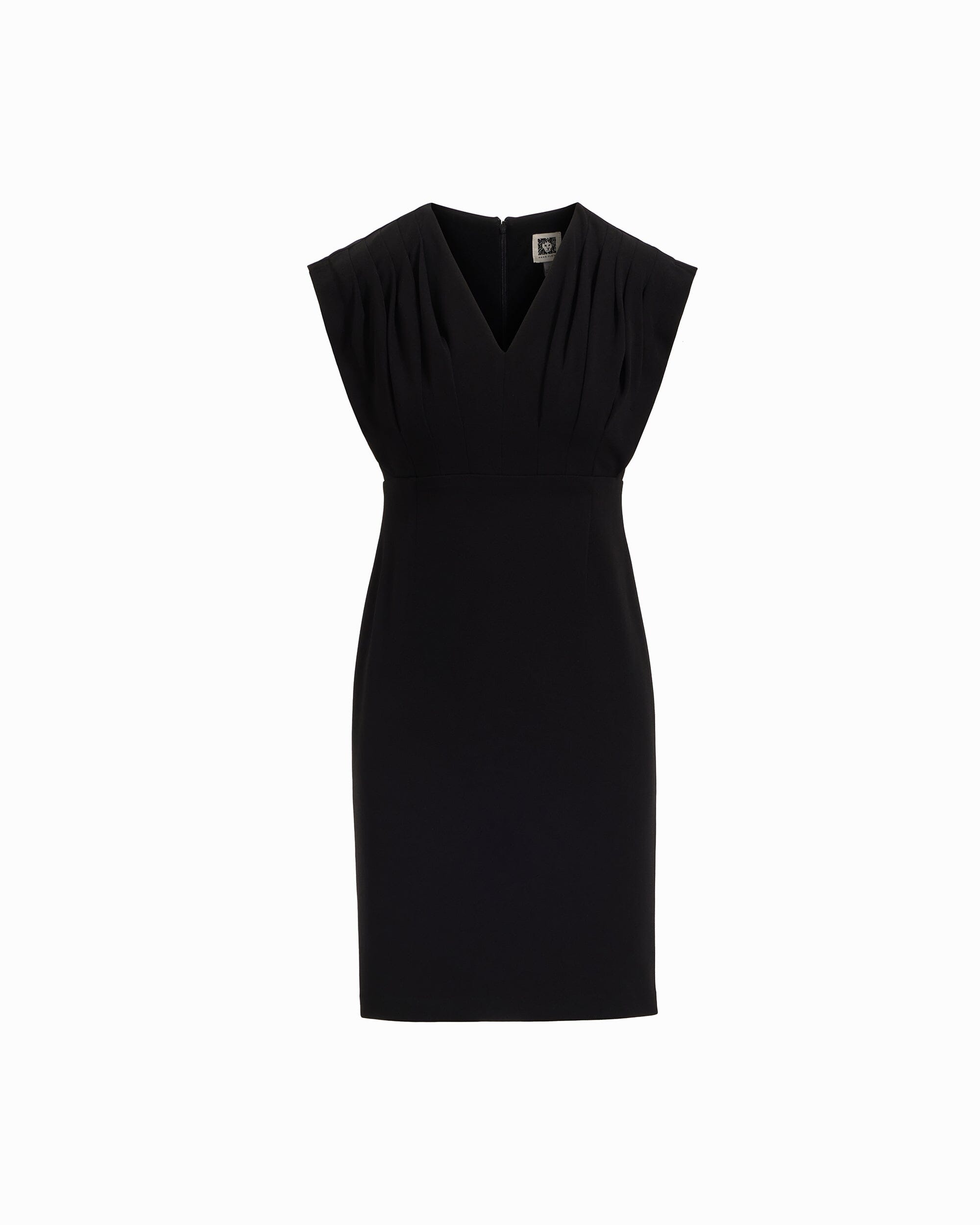 Pleated Bodice Sheath Dress - Anne Klein ANNE BLACK