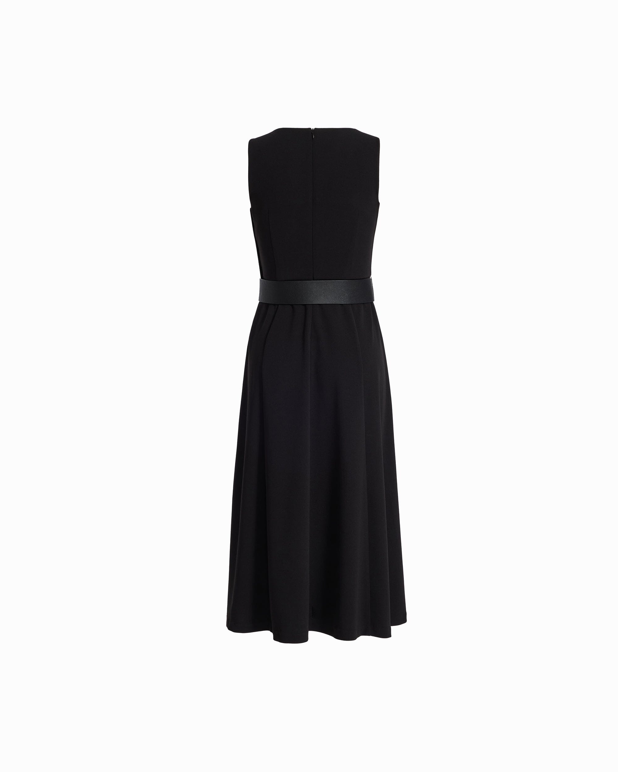 Side Button Fit and Flare Dress - Anne Klein ANNE BLACK
