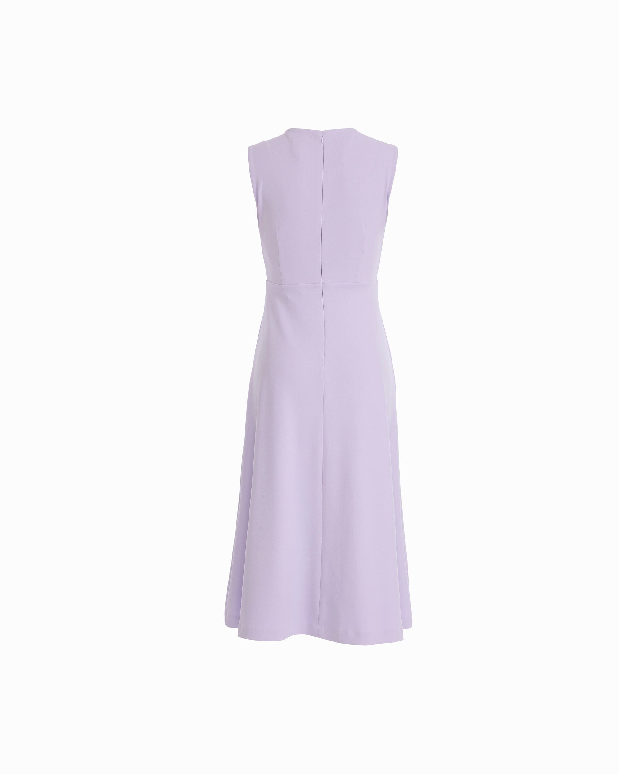 Twist Front A-line Midi Dress - Anne Klein PASTEL LILAC