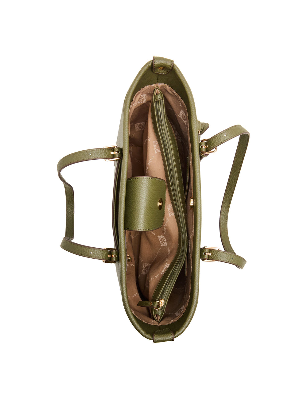 Carry All Tote in Safari Green - Anne Klein Safari Green
