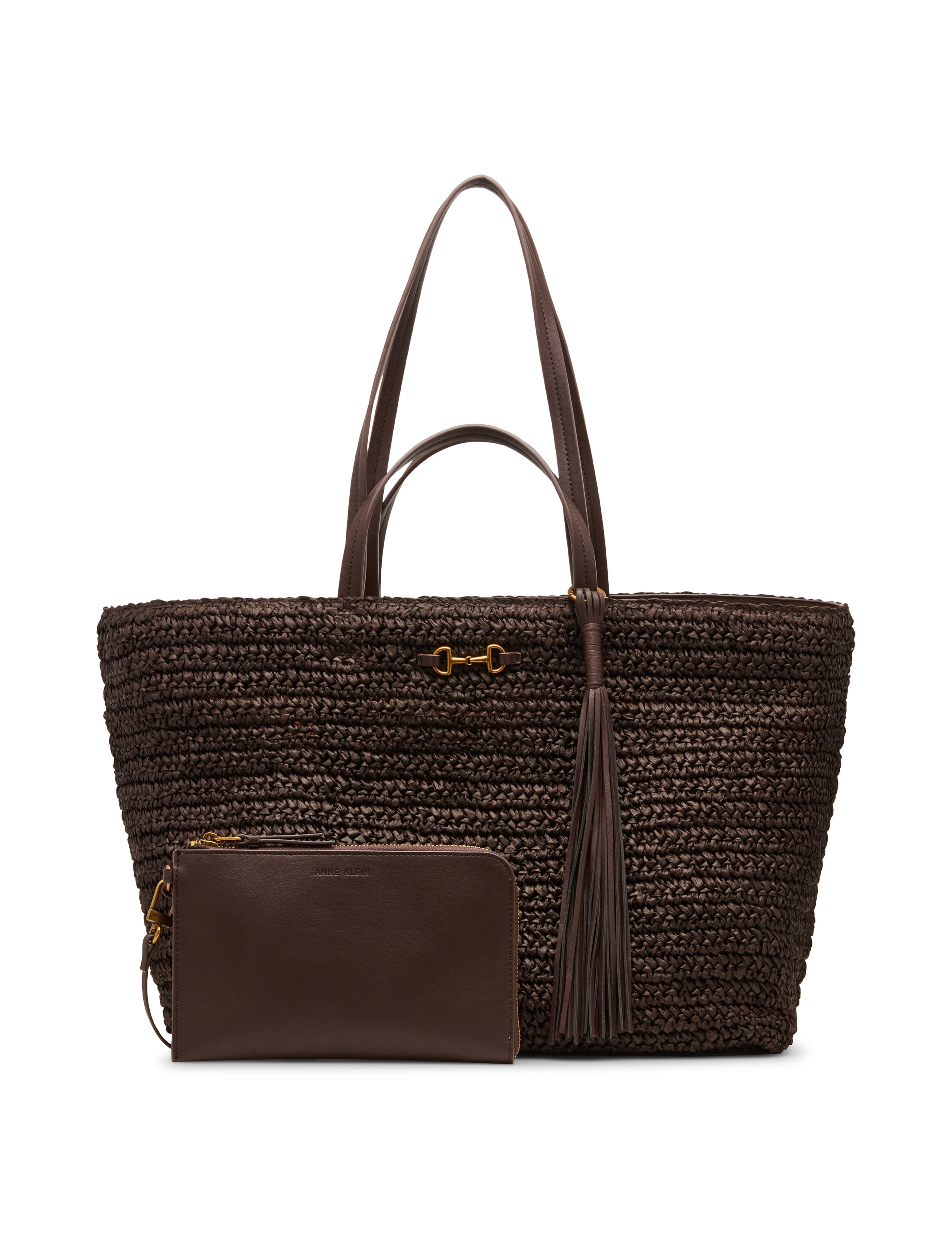 Extra Large Tote Bag with Pouch - Anne Klein