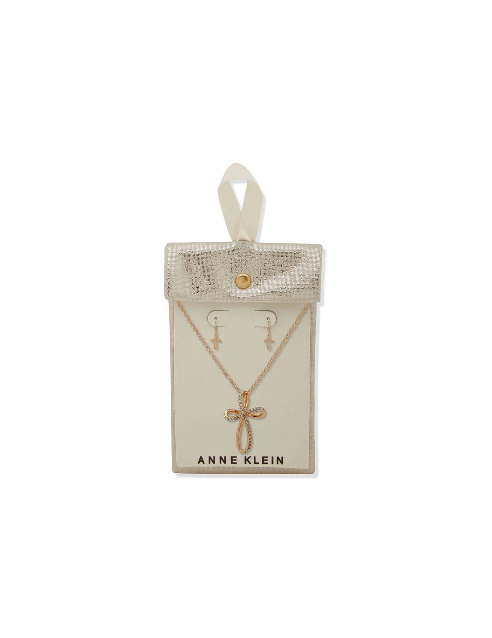 Se Nk/Er Infinity Cross Pndt-Gld/Cry - Anne Klein
