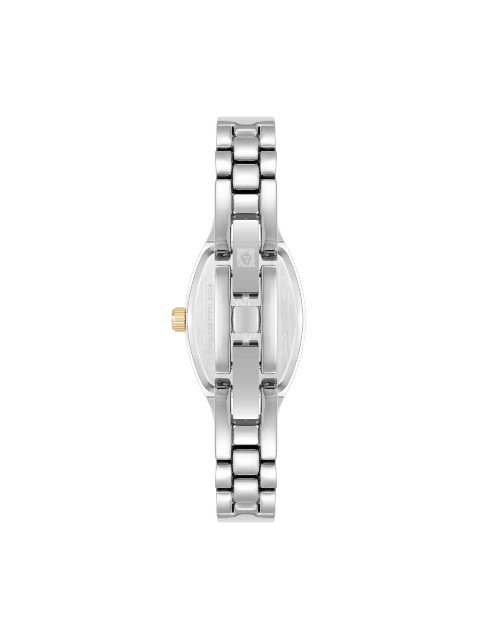 Cushion Case Bangle Watch with Diamond Accent - Anne Klein Silver-Tone/Gold-Tone