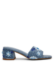 Dolls Sandal - Anne Klein Blue Raffia