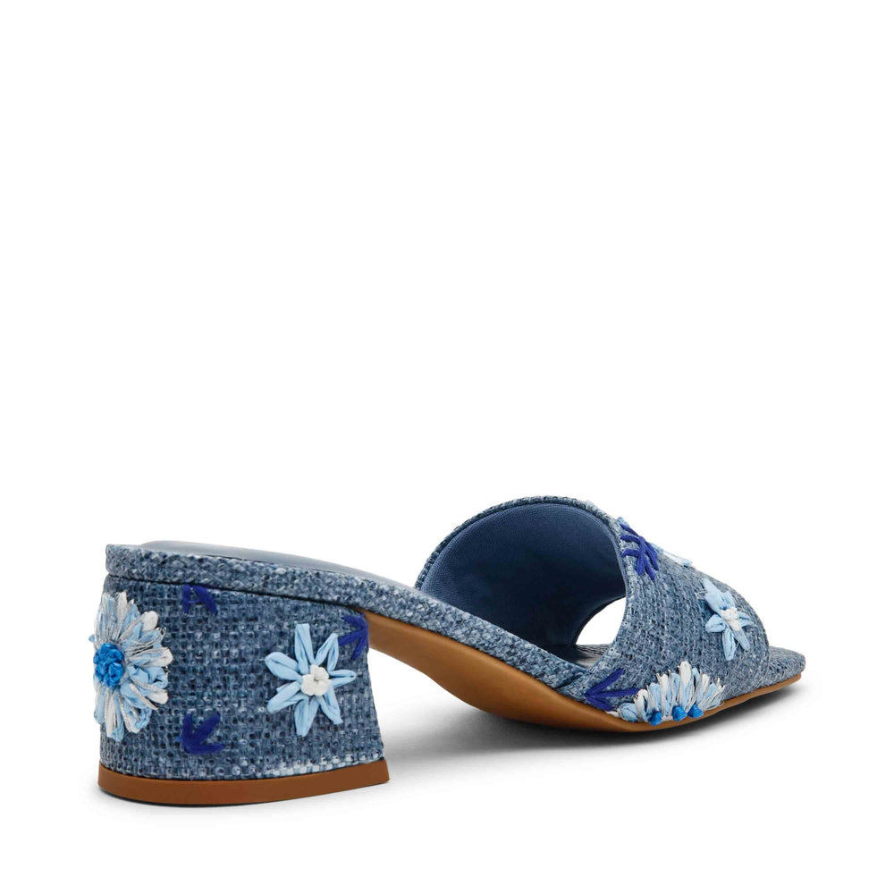 Dolls Sandal - Anne Klein Blue Raffia