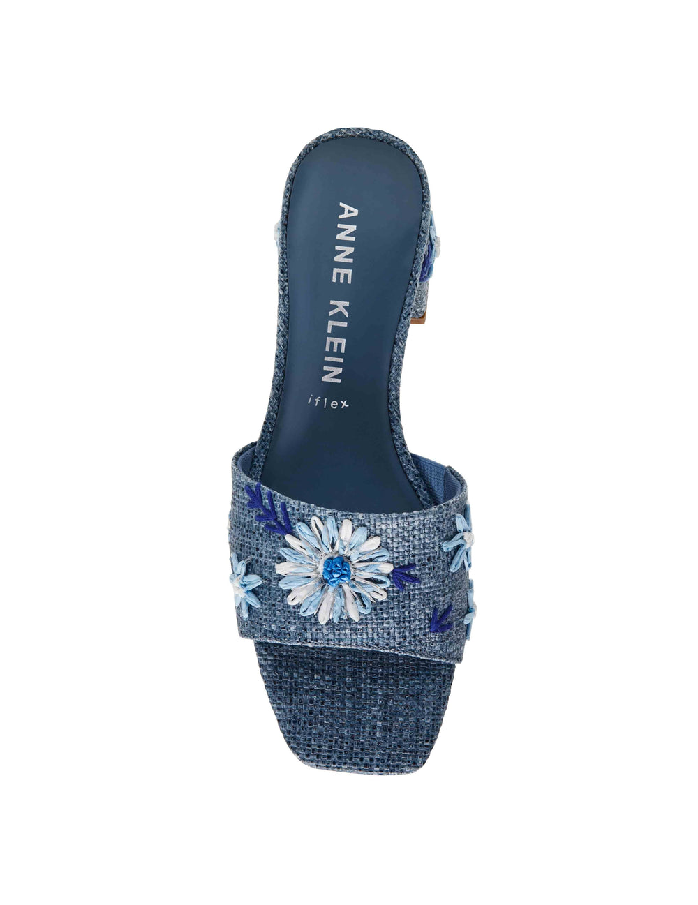 Dolls Sandal - Anne Klein Blue Raffia