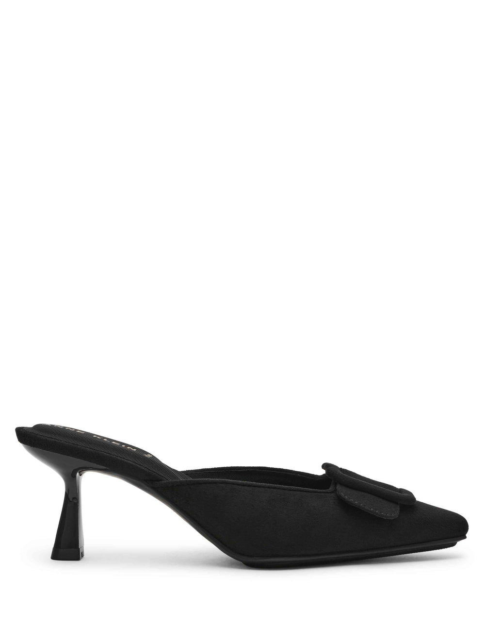 Cassia Mule - Anne Klein Blk Micro Suede