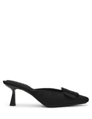 Cassia Mule - Anne Klein Blk Micro Suede