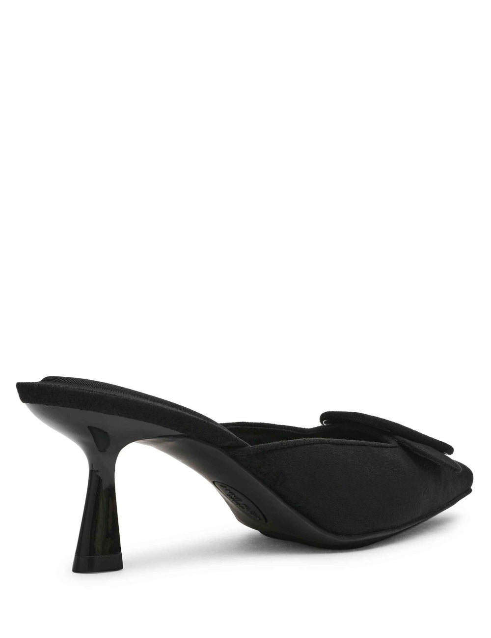 Cassia Mule - Anne Klein Blk Micro Suede