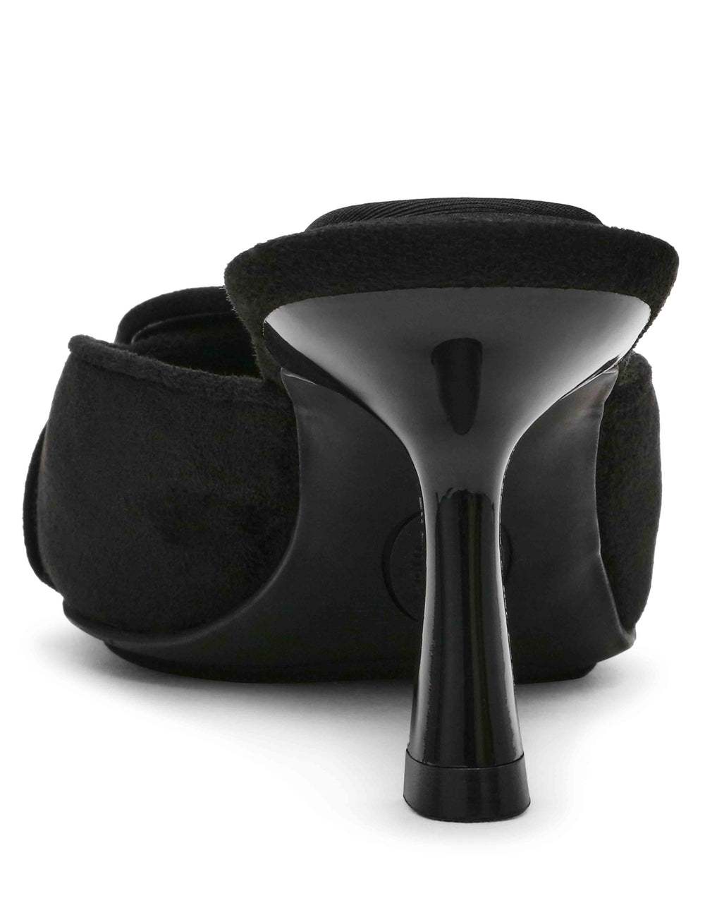 Cassia Mule - Anne Klein Blk Micro Suede