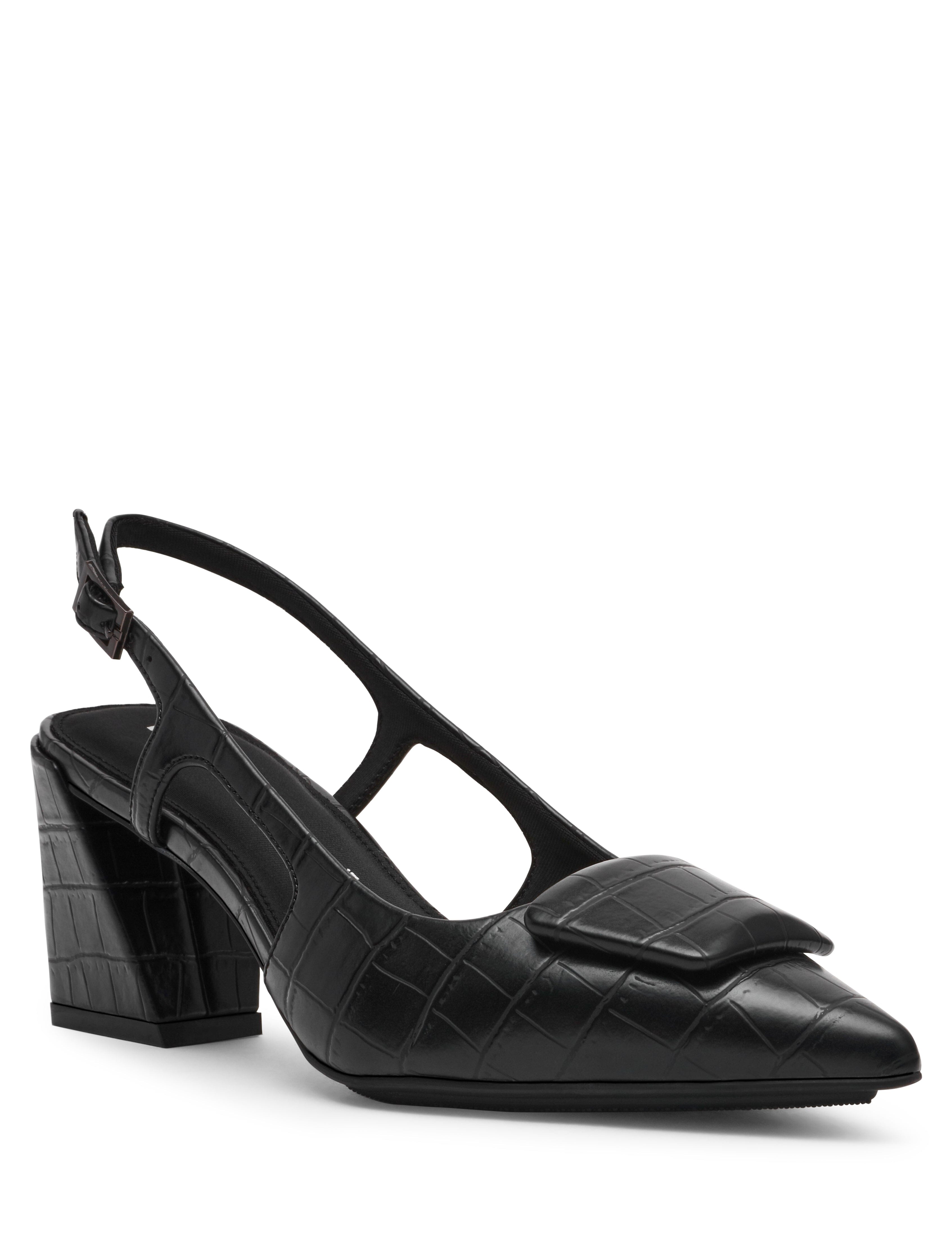 Renetta - Anne Klein Black Croc