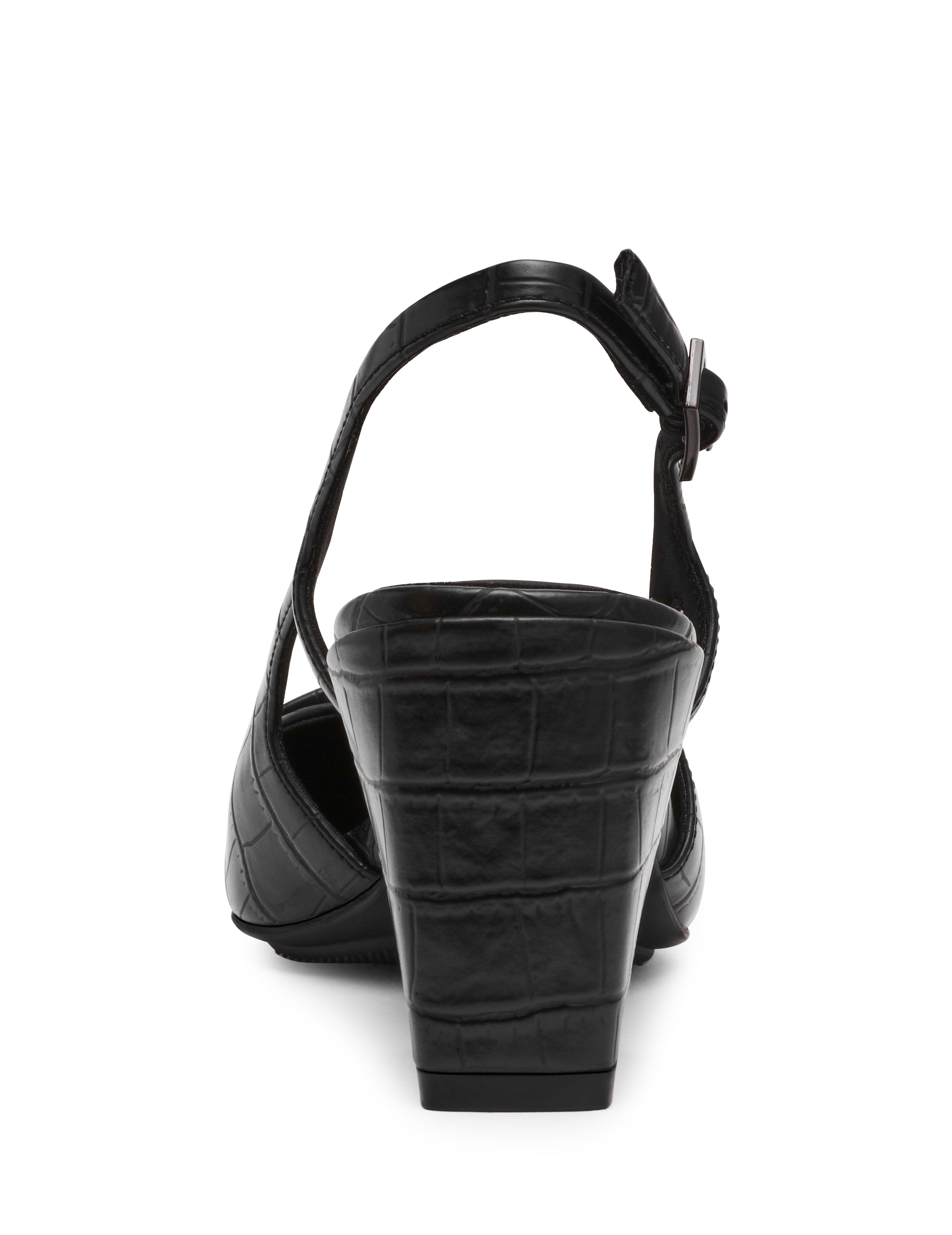 Renetta - Anne Klein Black Croc