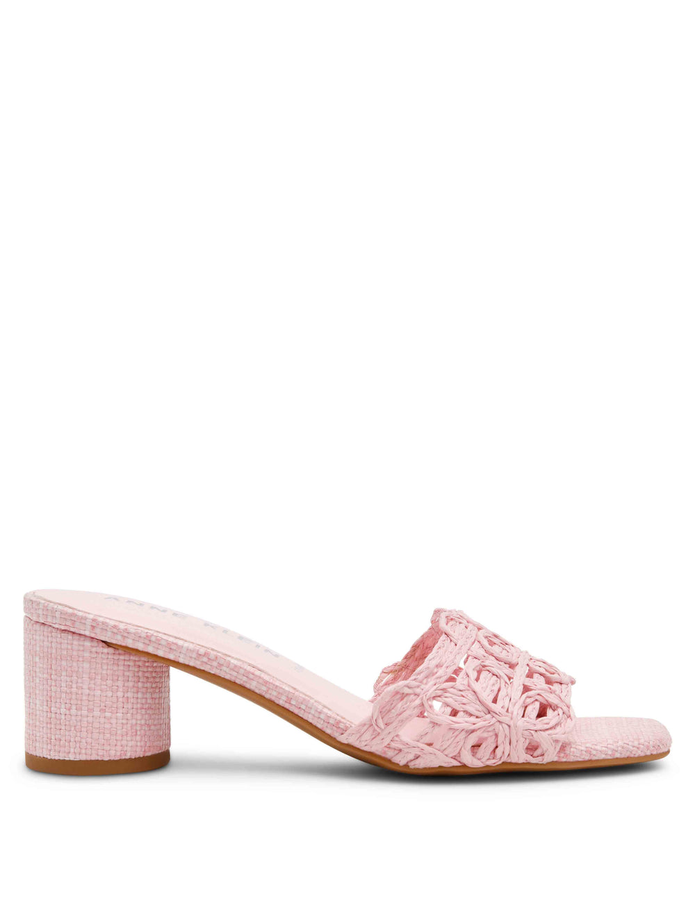 Flores Block Heel - Anne Klein Pink Raffia