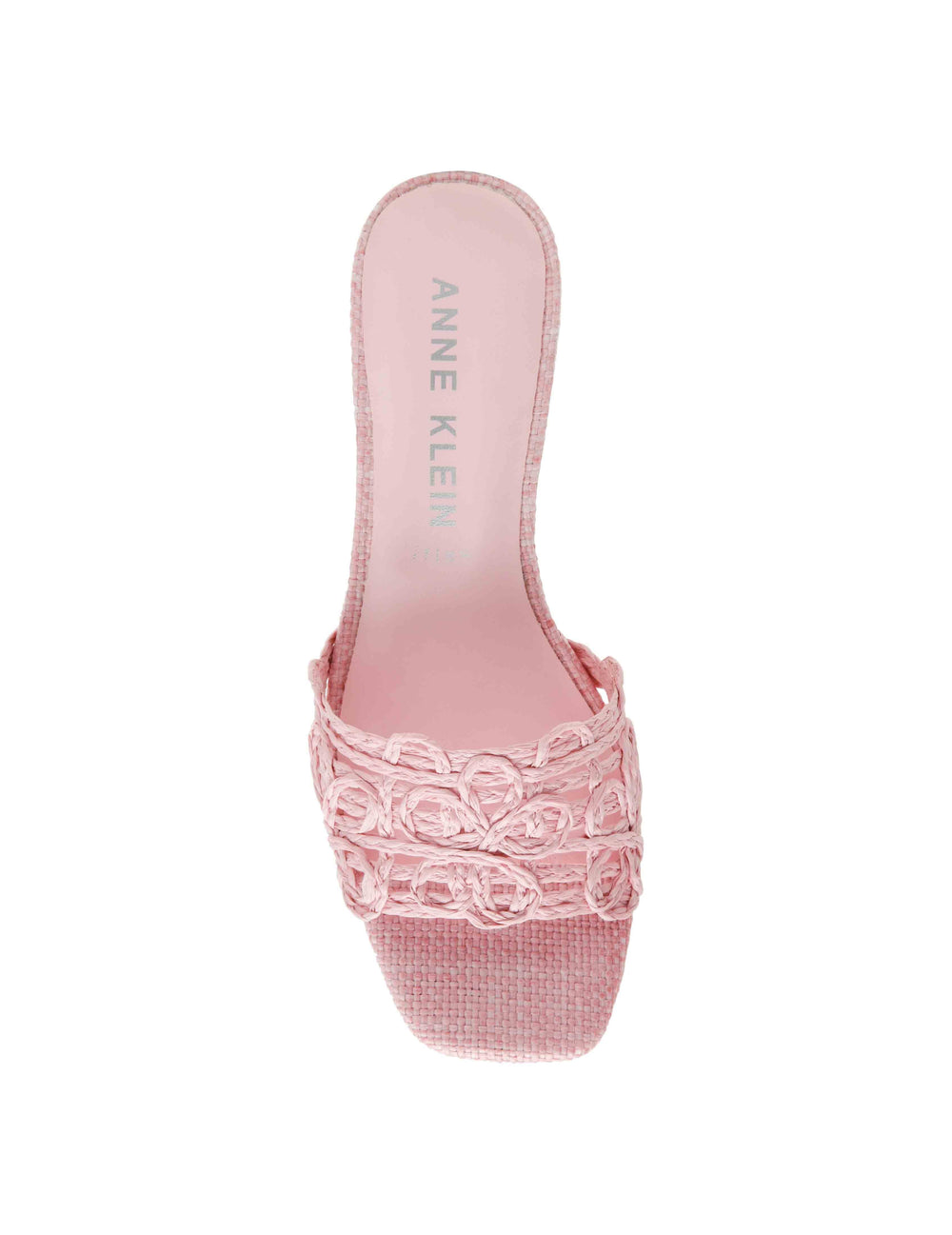 Flores Block Heel - Anne Klein Pink Raffia