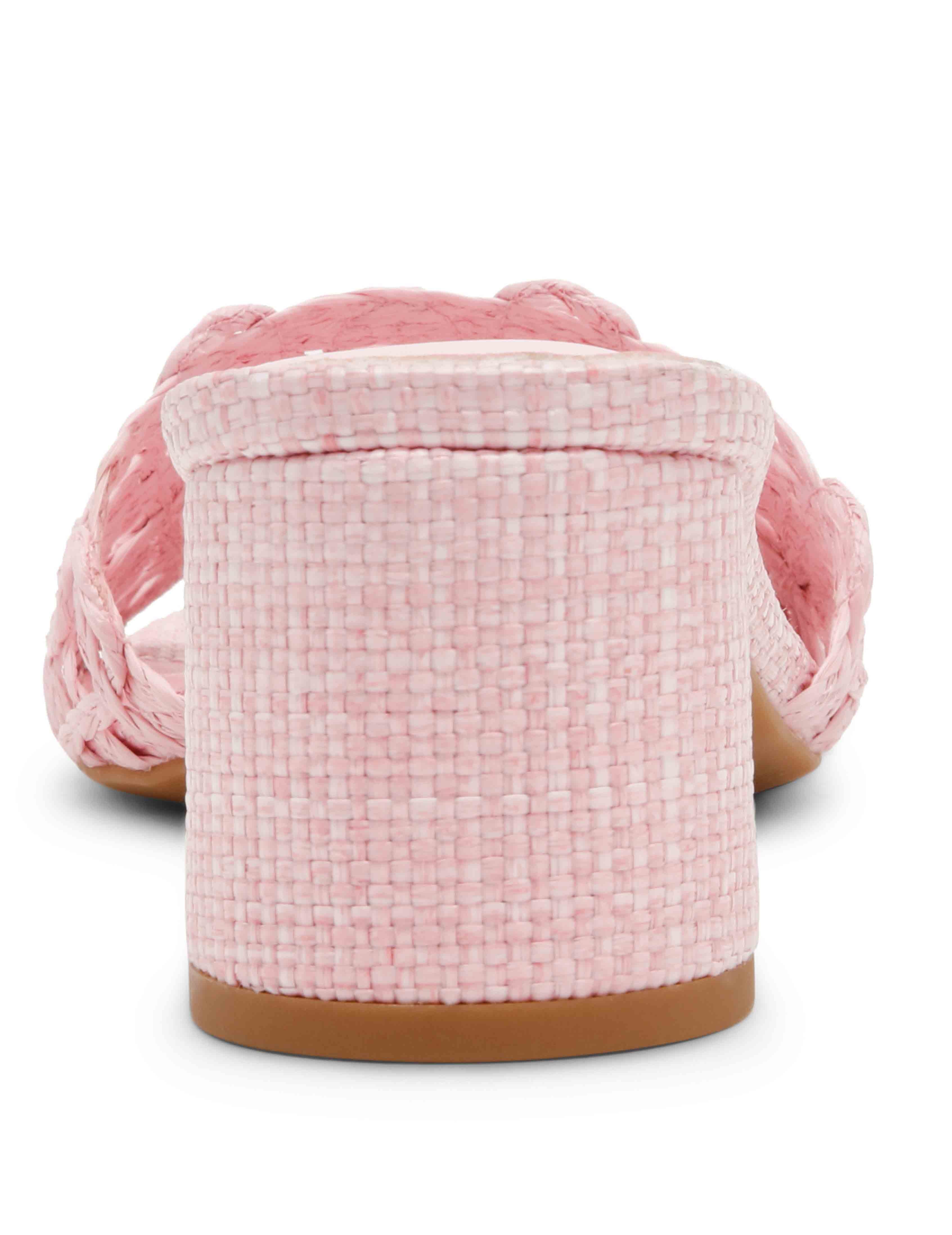 Flores Block Heel - Anne Klein Pink Raffia