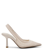 Ismeralda Slingback - Anne Klein Cream Crochet