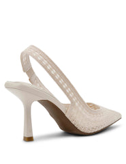 Ismeralda Slingback - Anne Klein Cream Crochet