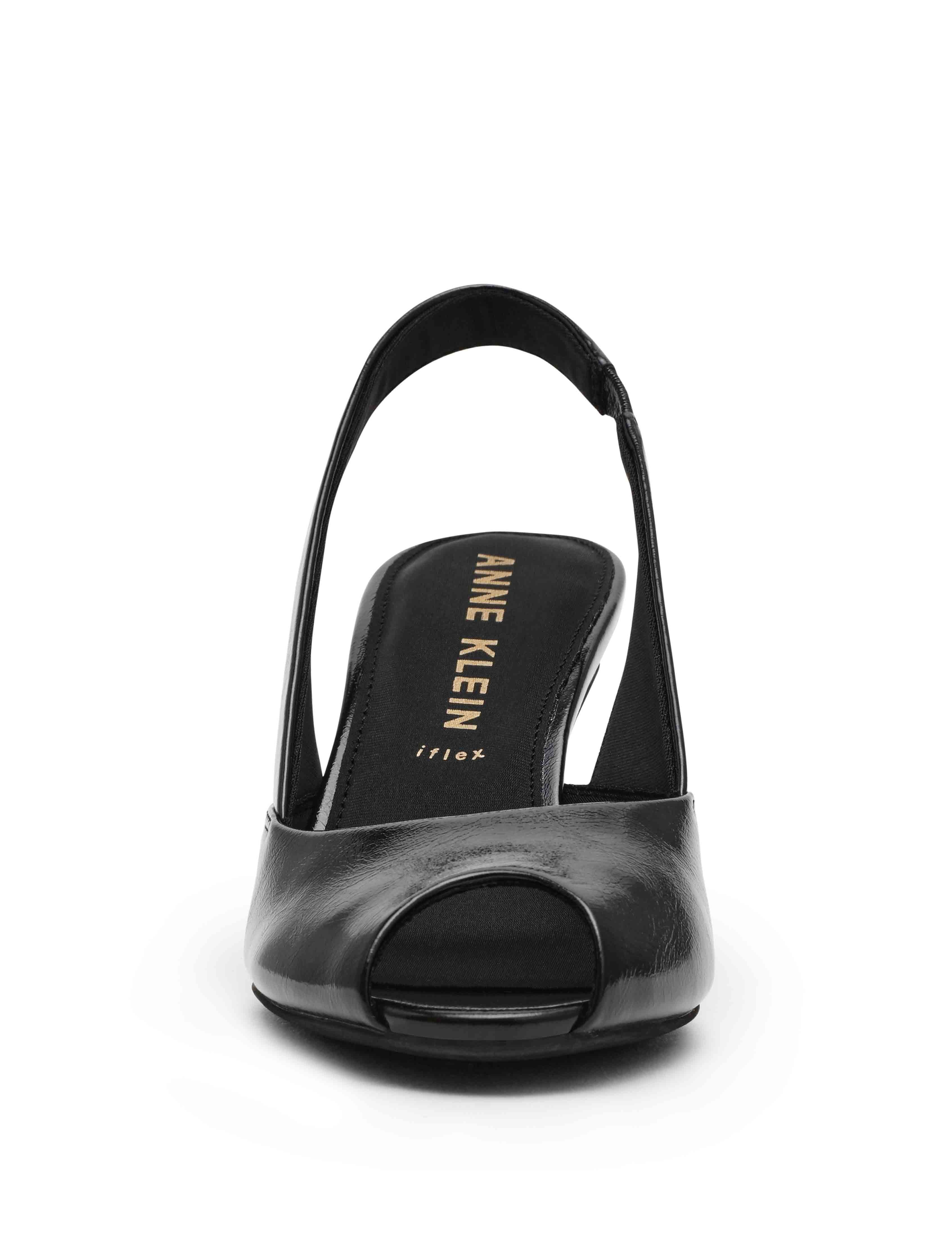 Jovi Slingback - Anne Klein Black Crinkle