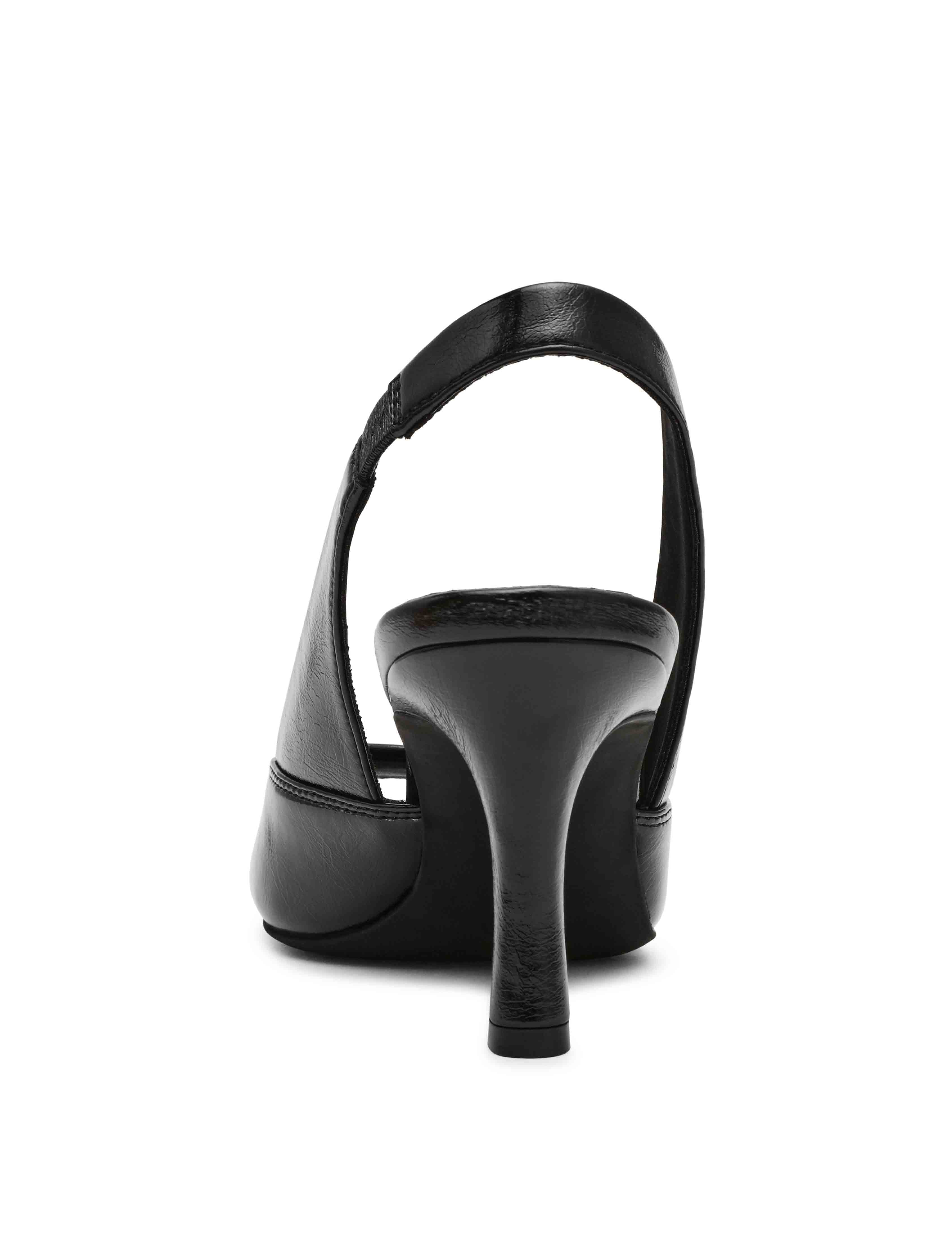Jovi Slingback - Anne Klein Black Crinkle