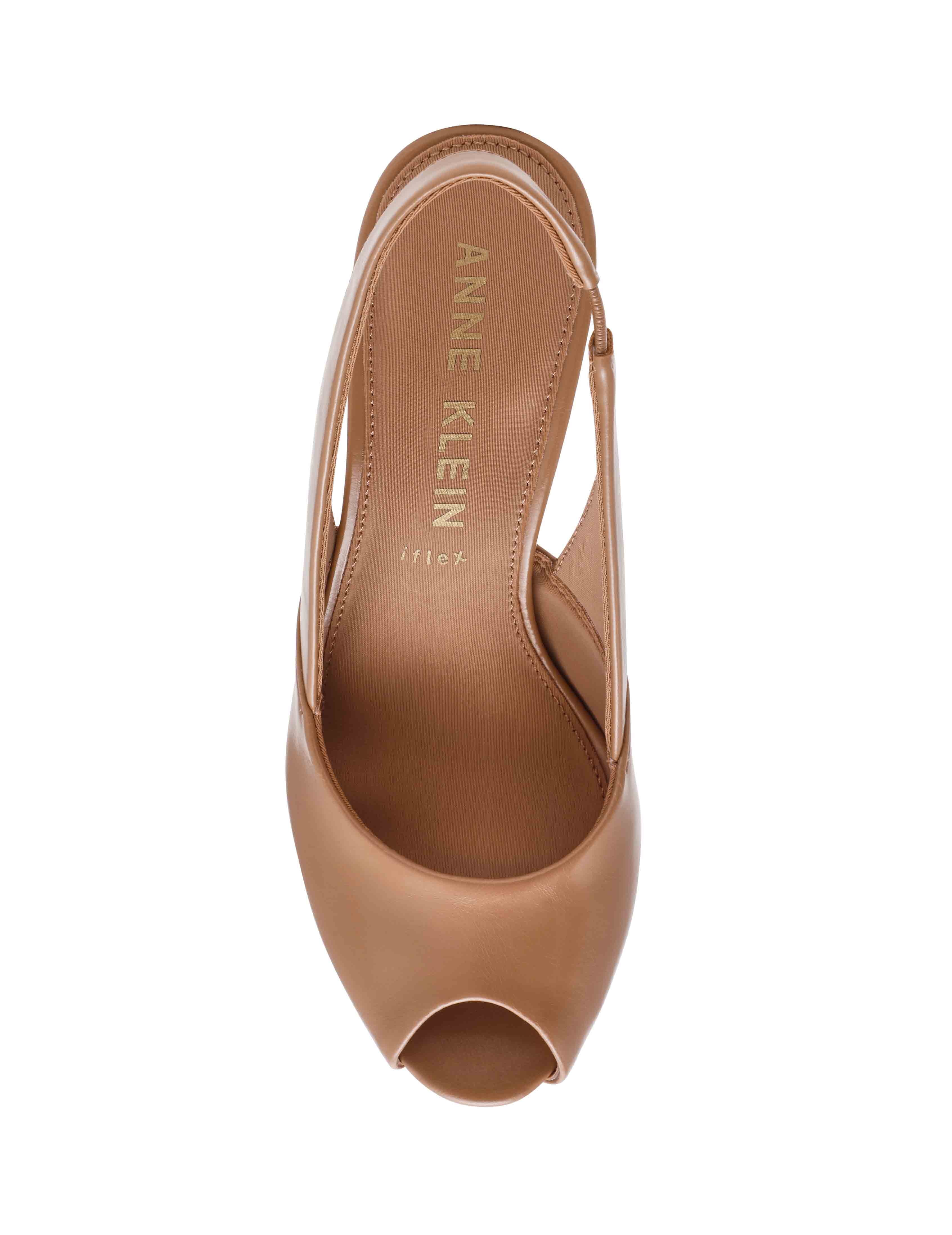 Jovi Slingback - Anne Klein Tan Crinkle