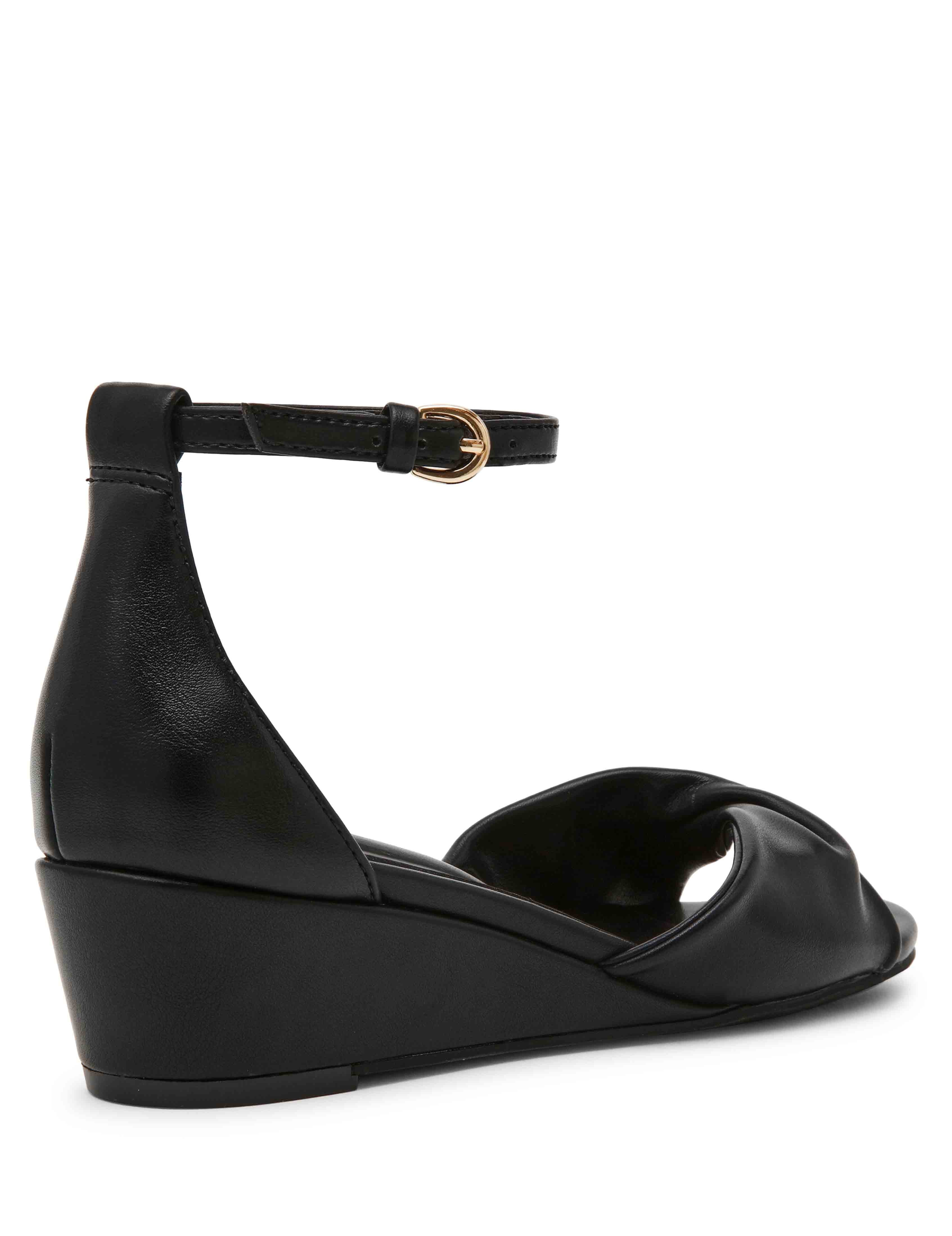 Whitby Wedge - Anne Klein Black Smooth