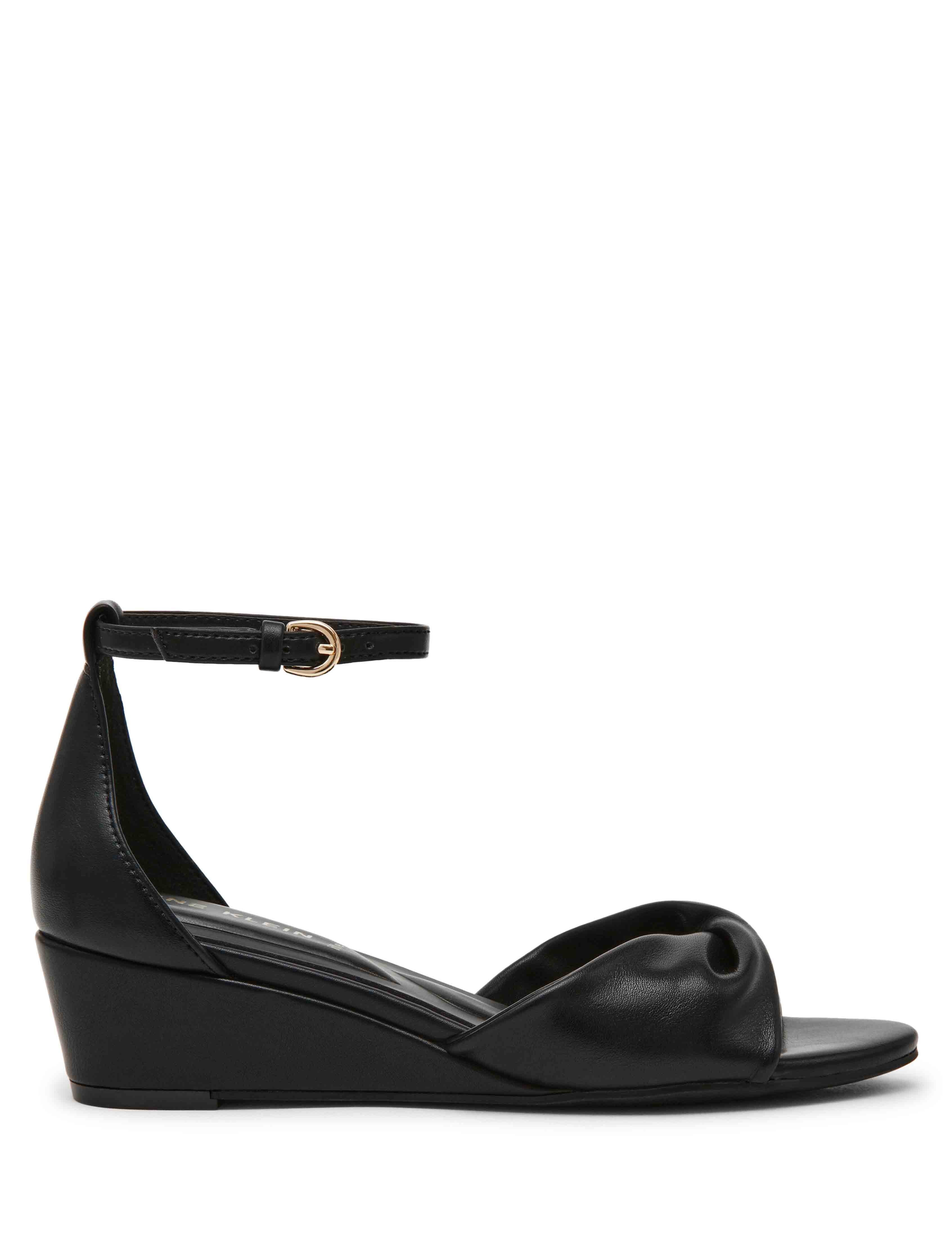 Whitby Wedge - Anne Klein Black Smooth