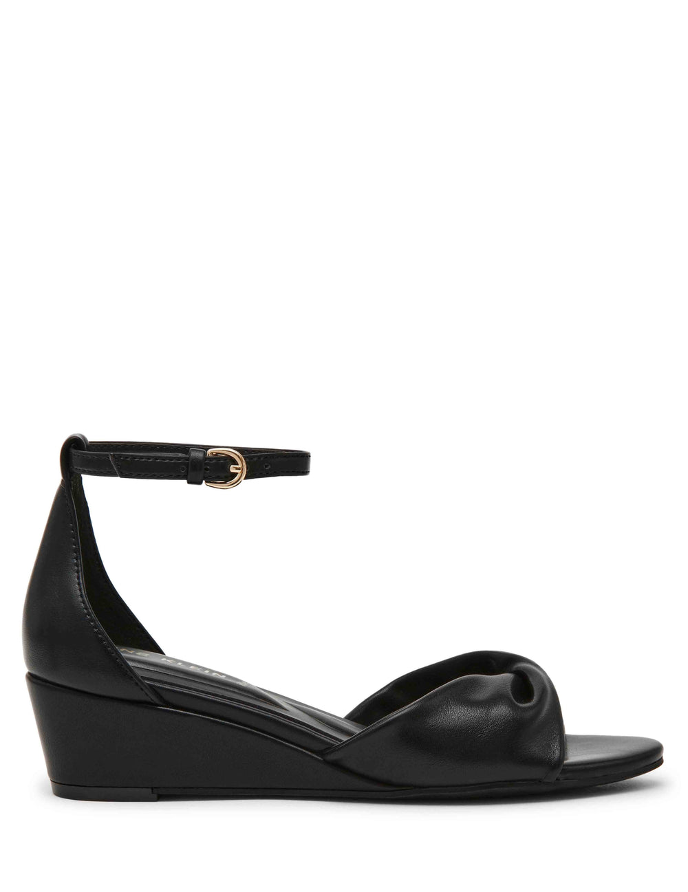 Whitby Wedge - Anne Klein Black Smooth