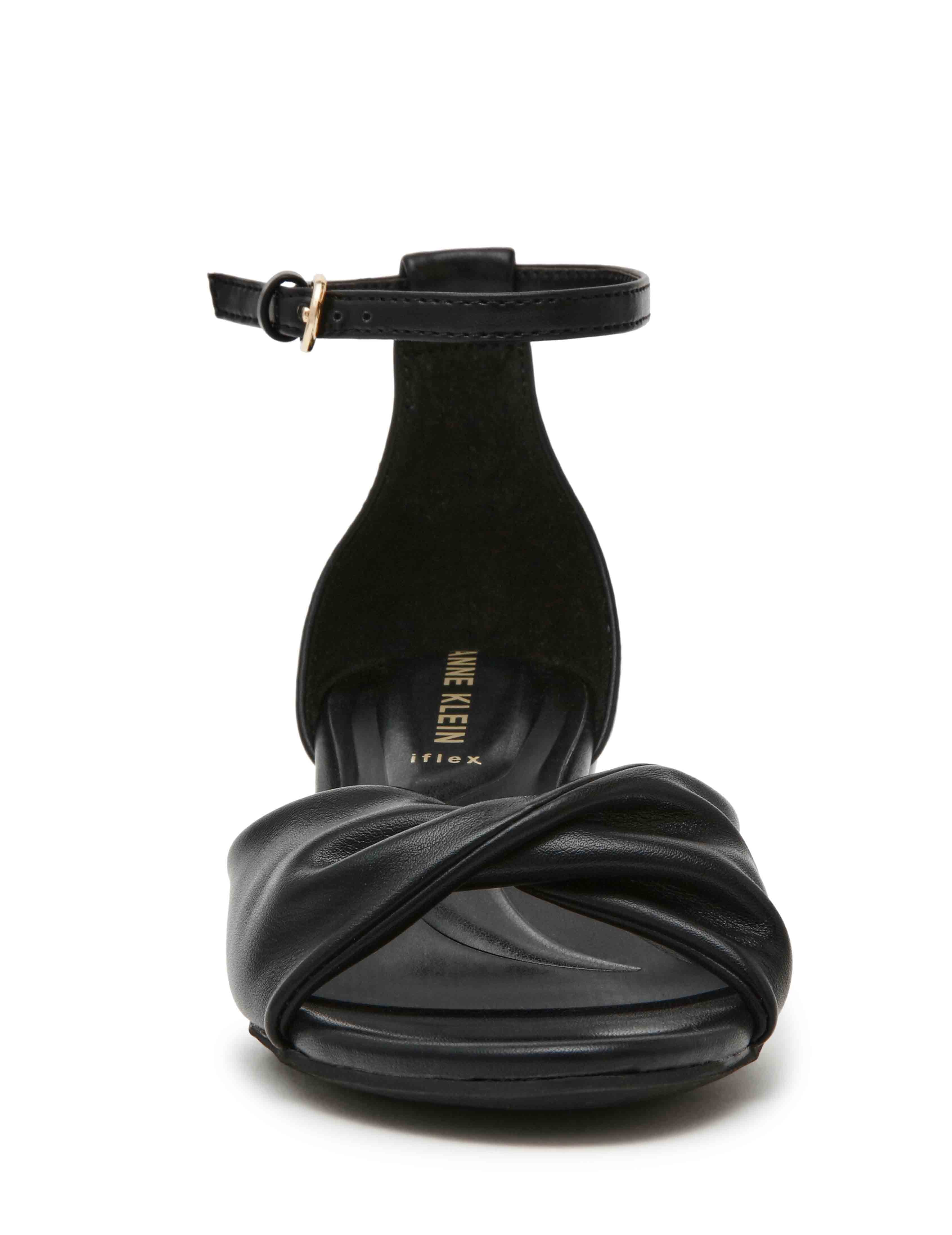 Whitby Wedge - Anne Klein Black Smooth