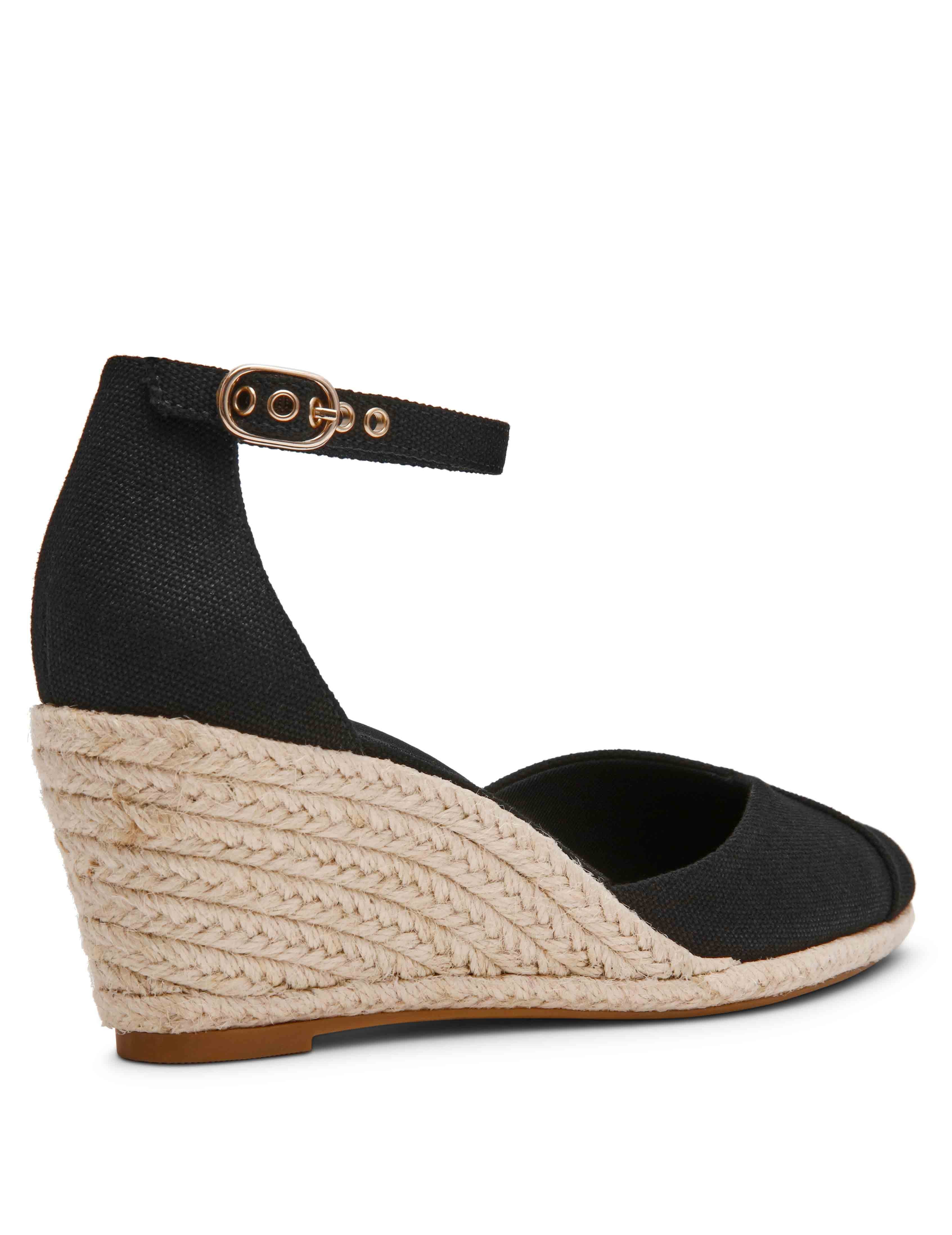 Wilmott Wedge - Anne Klein Black Canvas