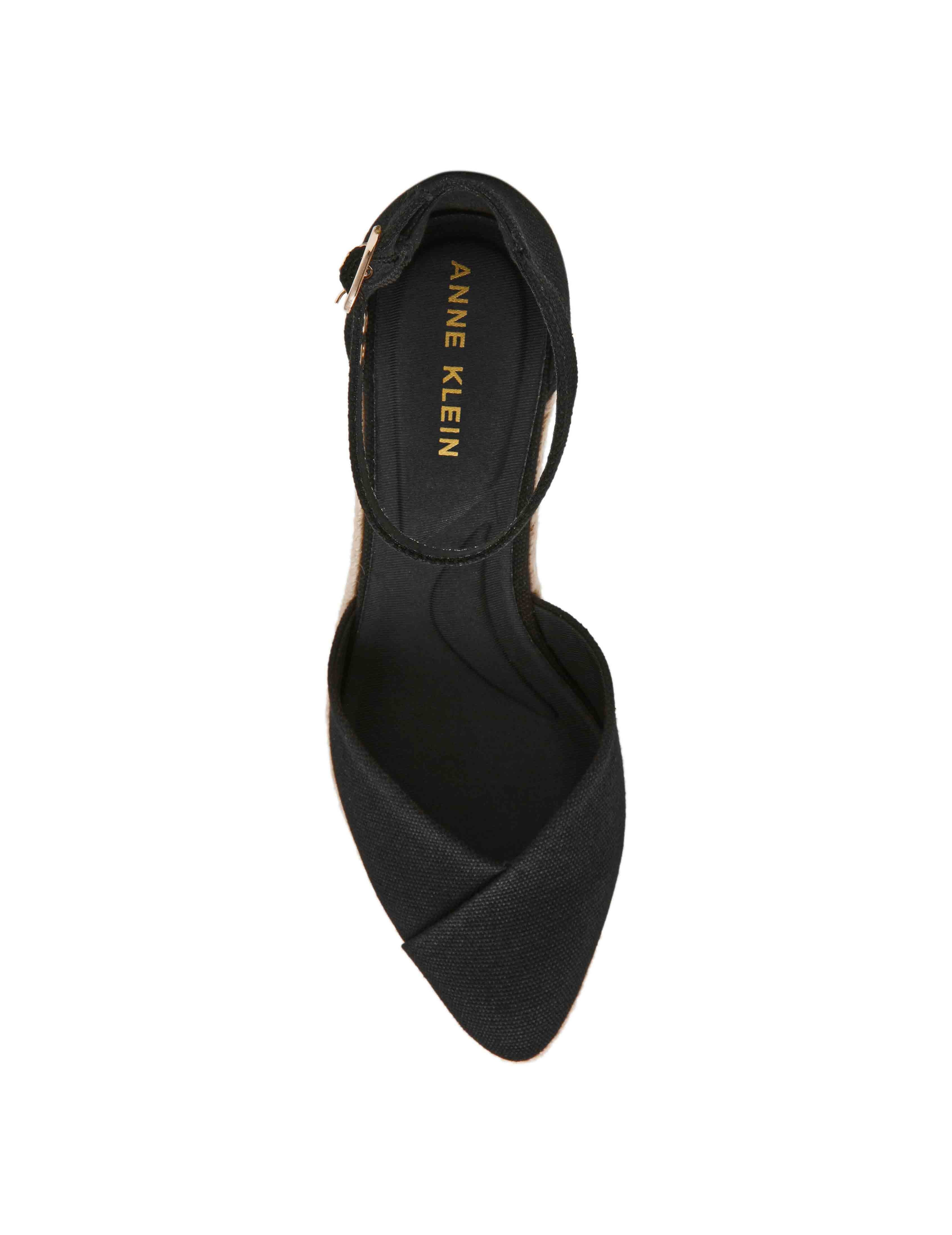 Wilmott Wedge - Anne Klein Black Canvas