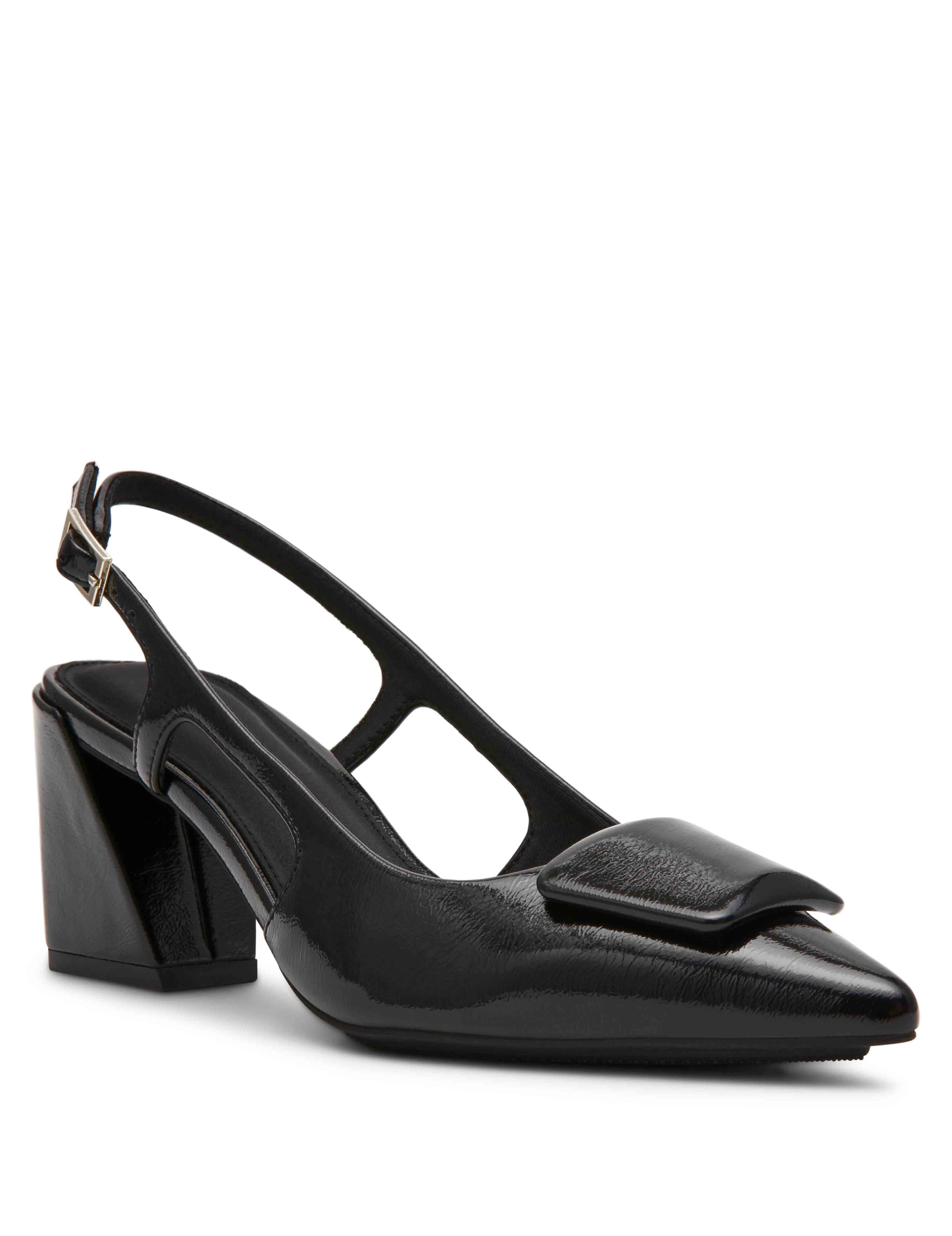 Renetta Slingback - Anne Klein Black Crinkle