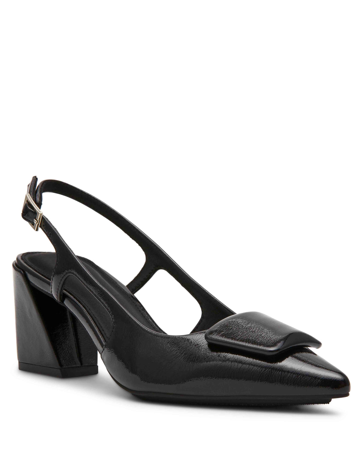 Renetta Slingback - Anne Klein Black Crinkle