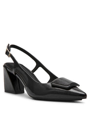 Renetta Slingback - Anne Klein Black Crinkle