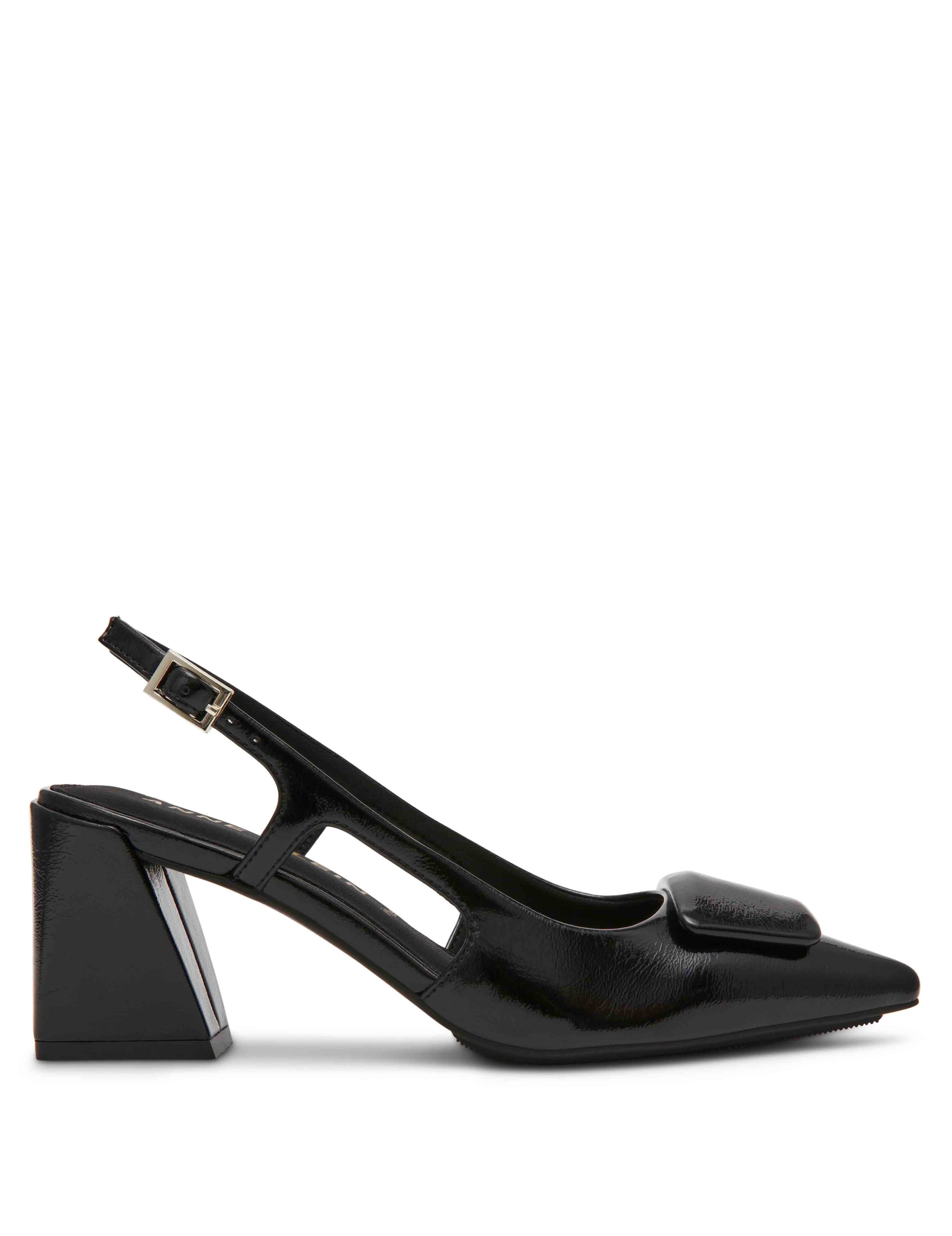 Renetta Slingback - Anne Klein Black Crinkle