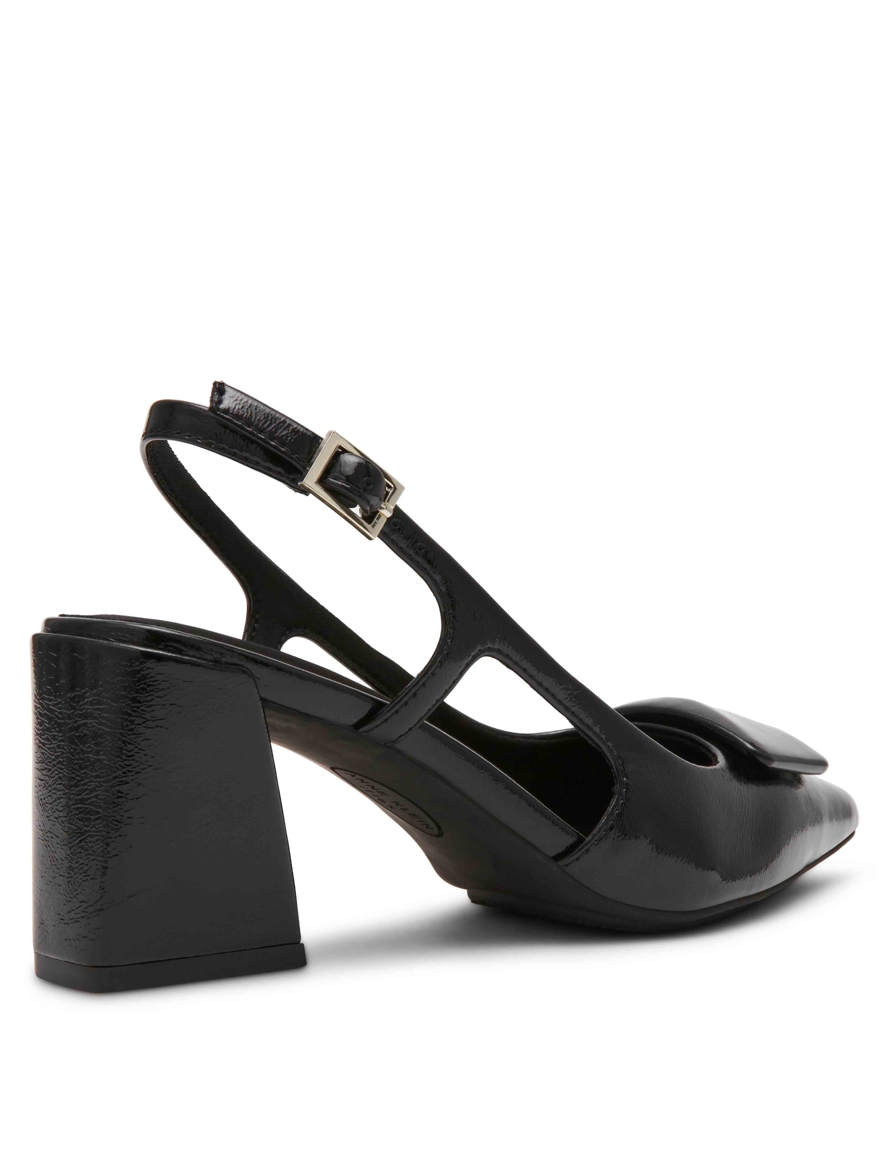 Renetta Slingback - Anne Klein Black Crinkle