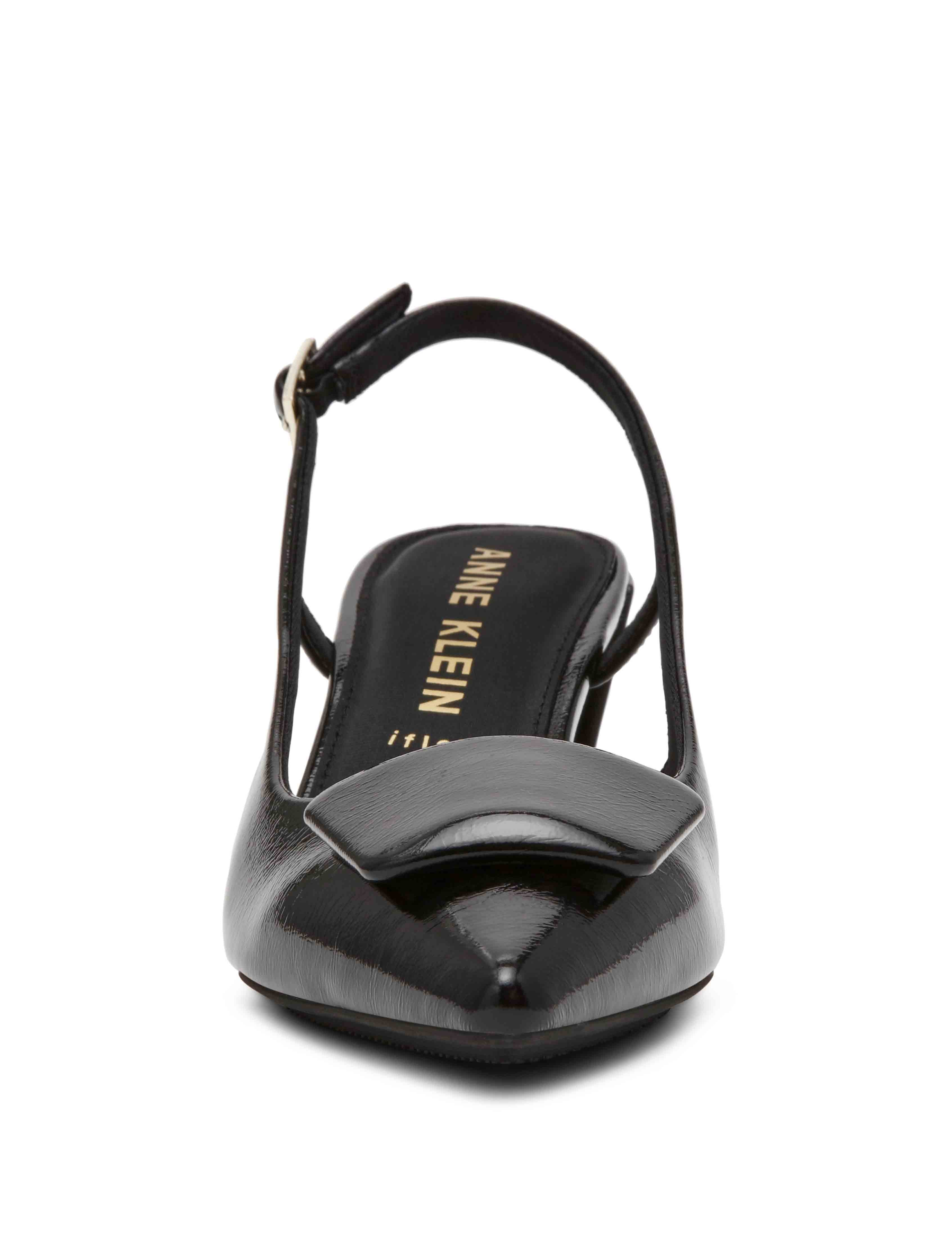 Renetta Slingback - Anne Klein Black Crinkle