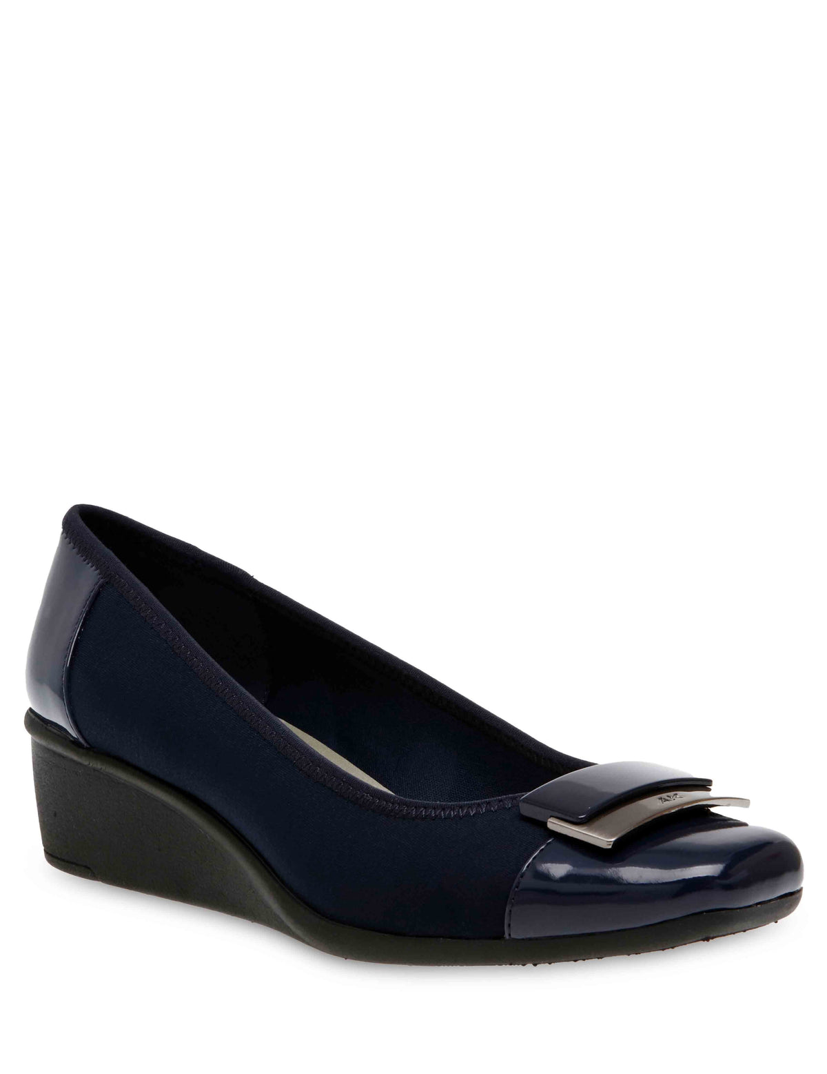 Waverly Wedge Slip-On Shoe - Anne Klein Navy