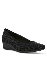 Wisher Crystal Wedge - Anne Klein Black Crystal
