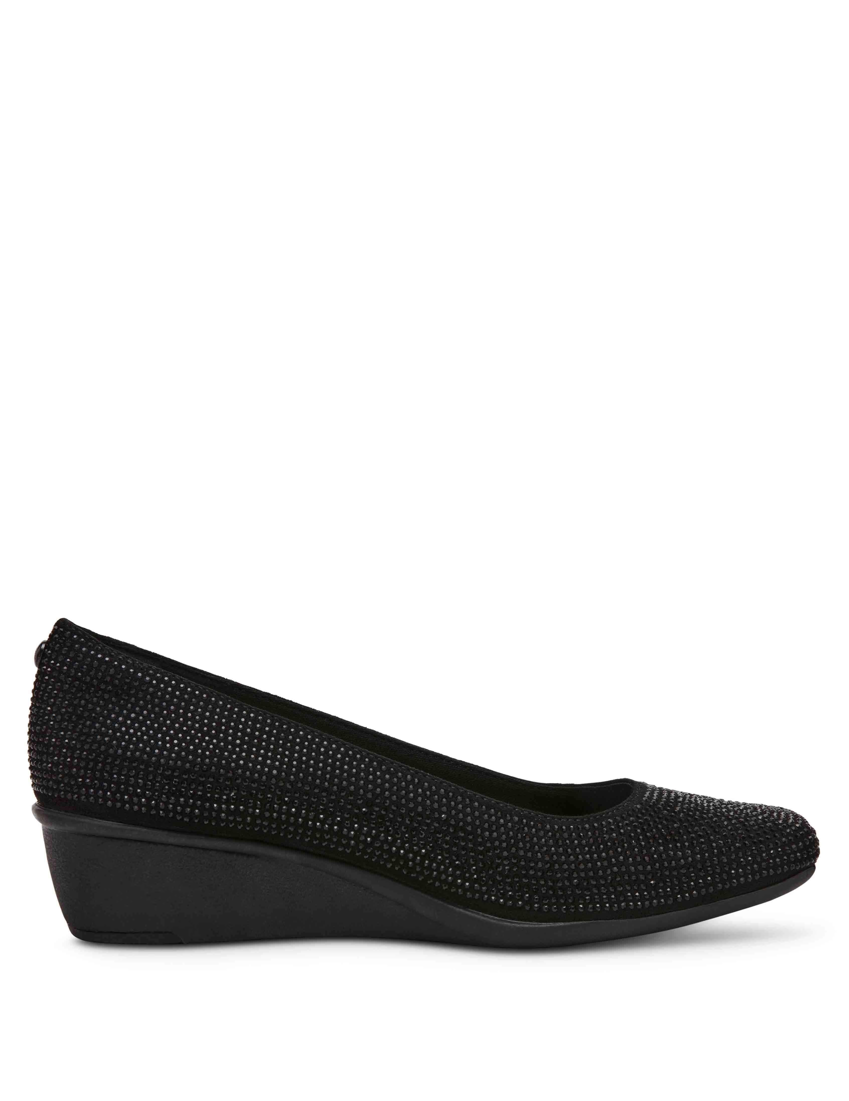Wisher Crystal Wedge - Anne Klein Black Crystal